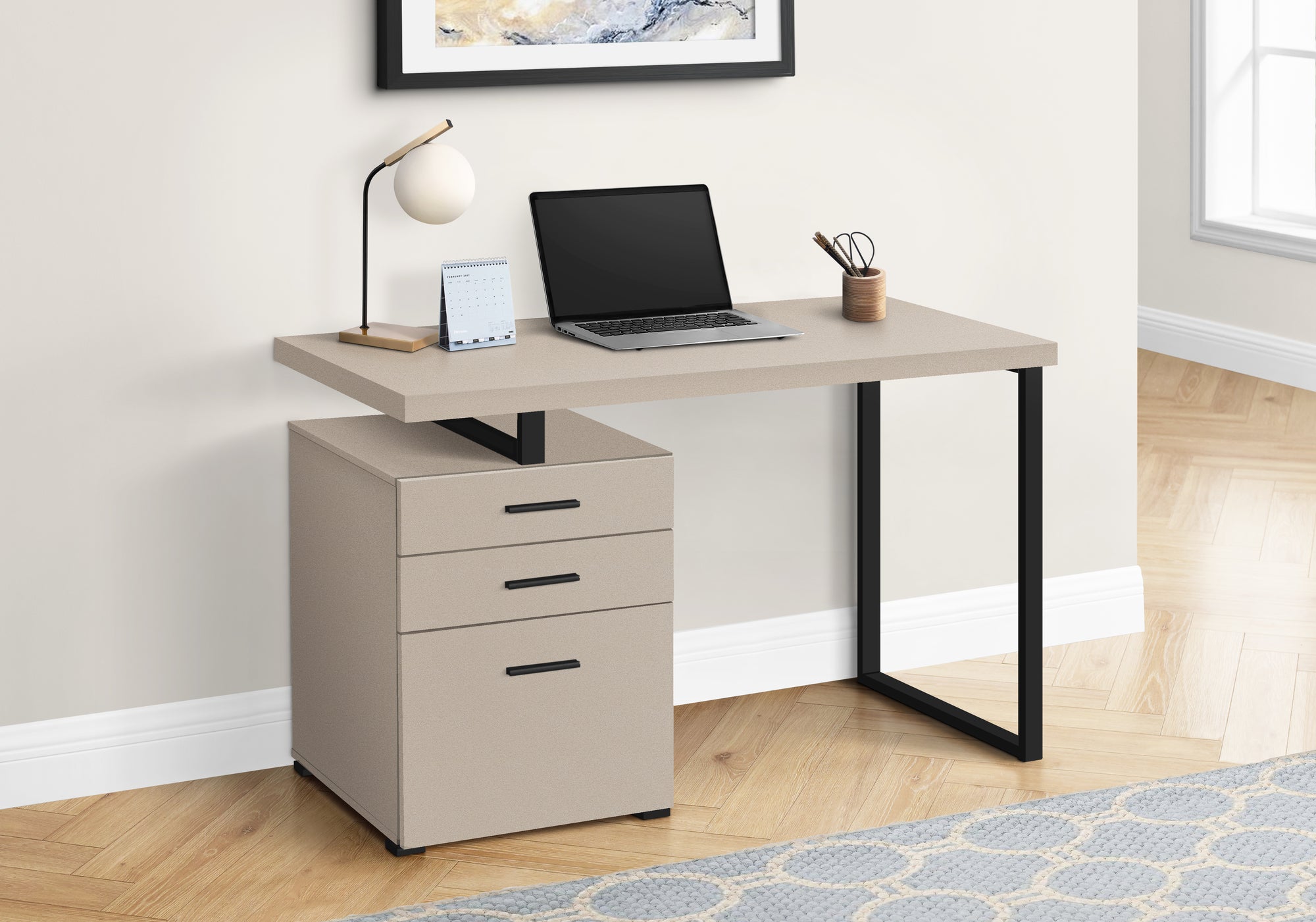 Garold - Computer Desk Home Office Laptop Left Right Set-up Storage Drawers
