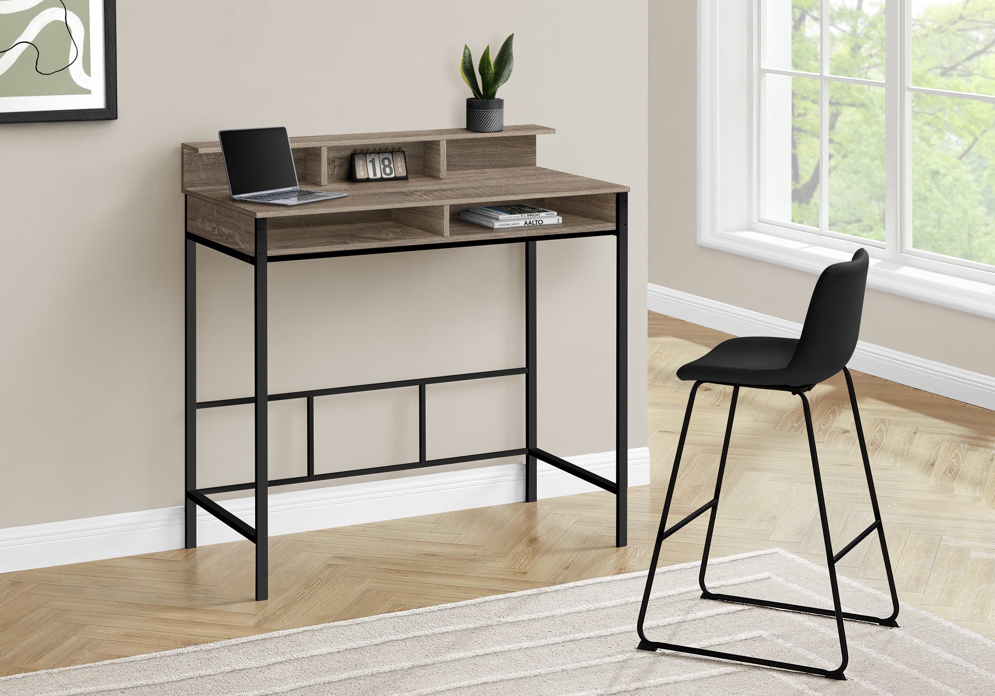 Layton - Computer Desk Home Office Standing Storage Shelves 48"L Work Laptop