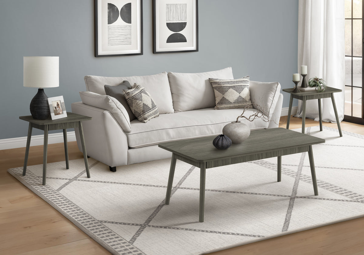 Malvina - Table Set 3pcs Set Coffee End Side Accent Living Room