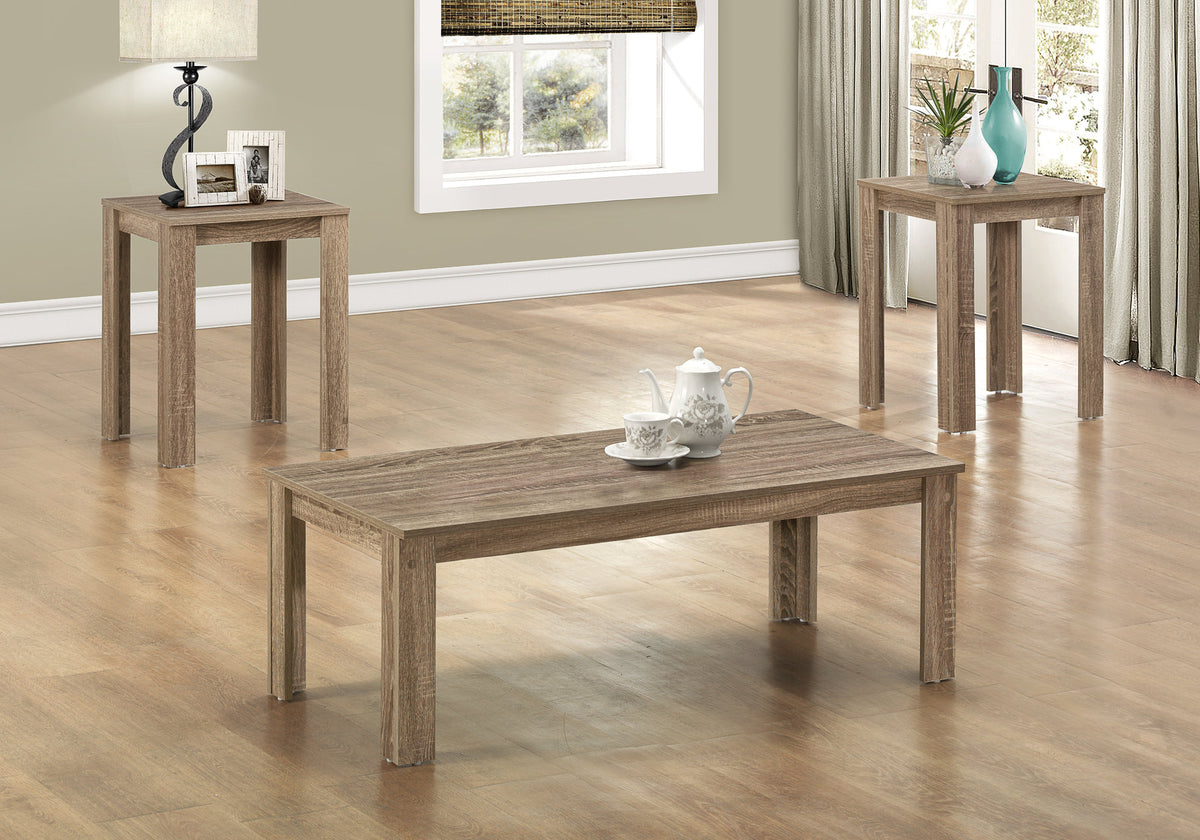 Callen - Table Set 3pcs Set Coffee End Side Accent Living Room