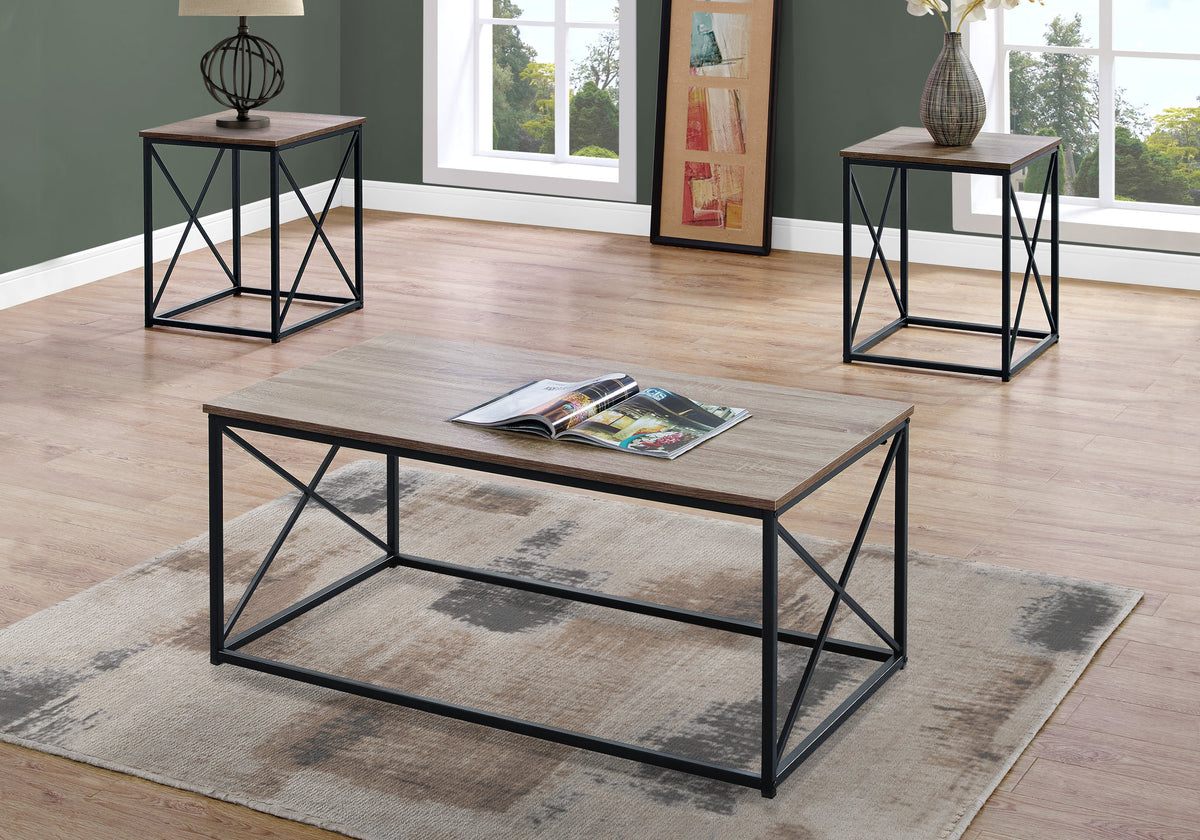 Ramiel - Table Set 3pcs Set Coffee End Side Accent Living Room