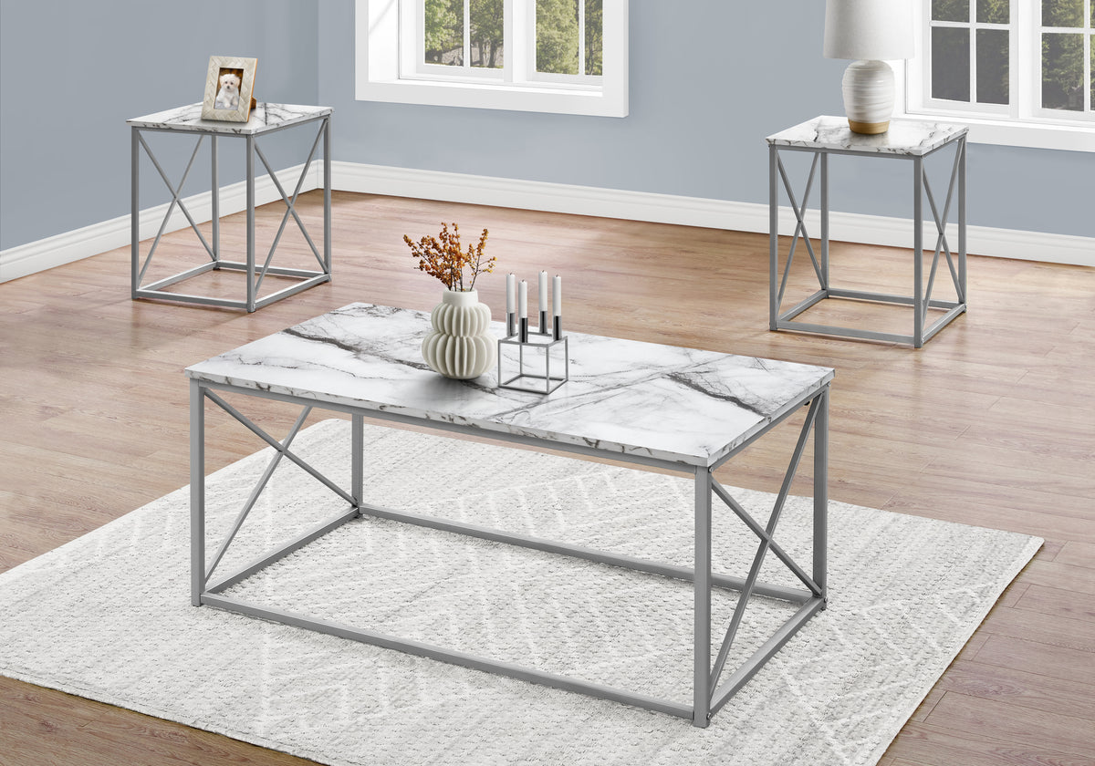 Eldora - Table Set 3pcs Set Coffee End Side Accent Living Room
