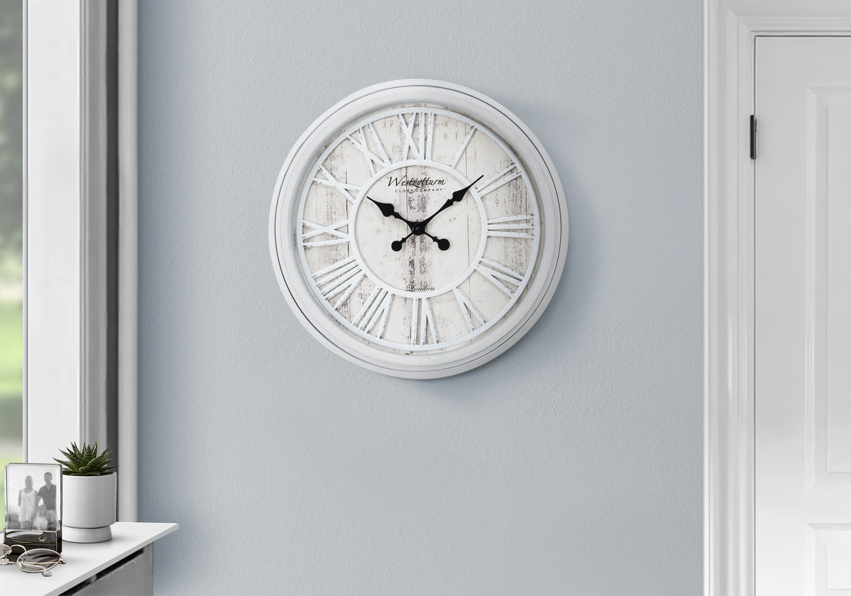 Pertessa - Clocks 20" Round Wall Clock Grey Transitional