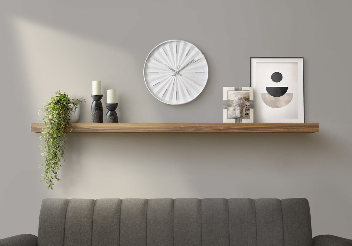 Rogier - Clocks 12" Round Wall Clock White Frame Contemporary Modern