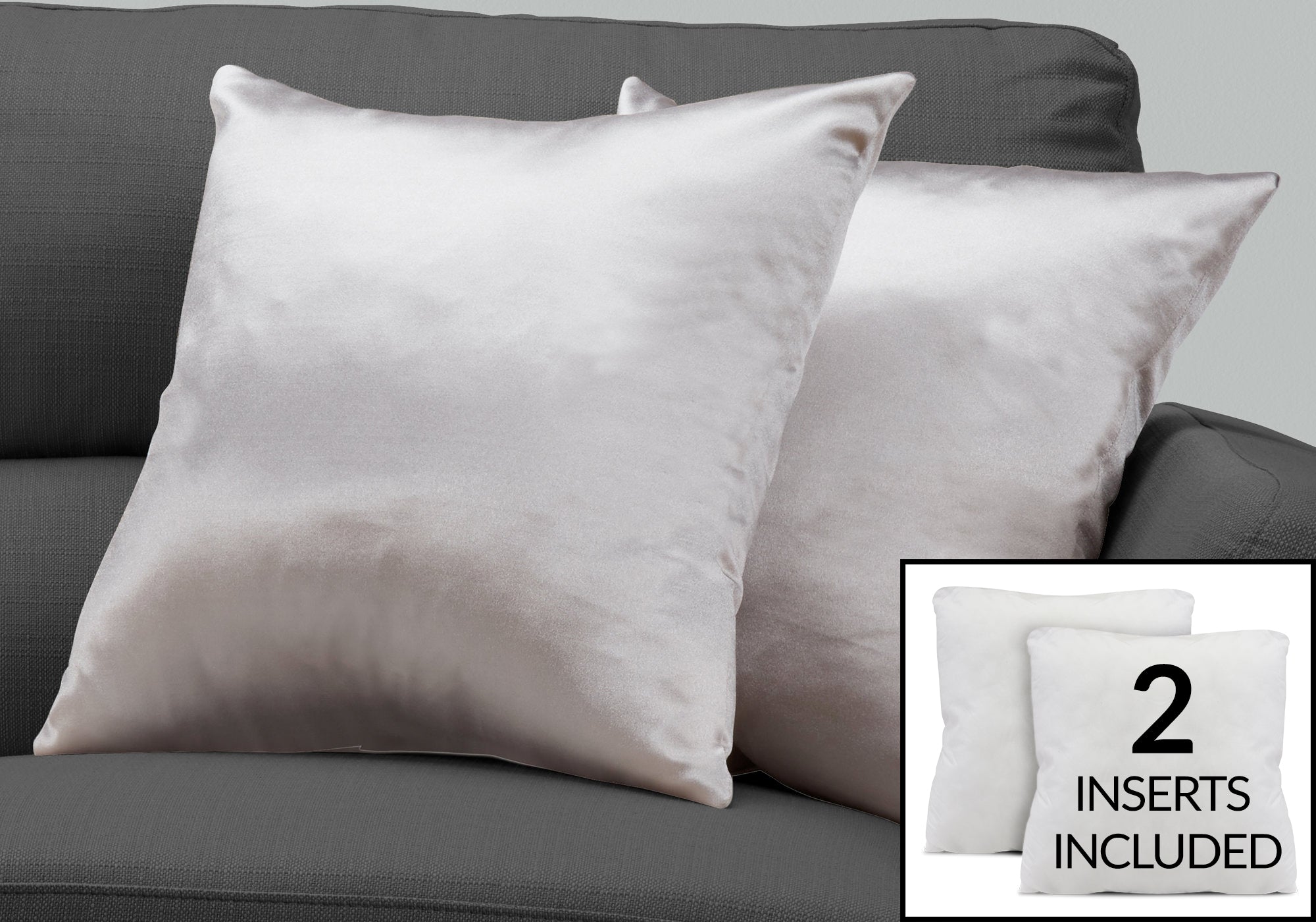 Jerica - Pillows Set Of 2 18 X 18 Square Insert Included