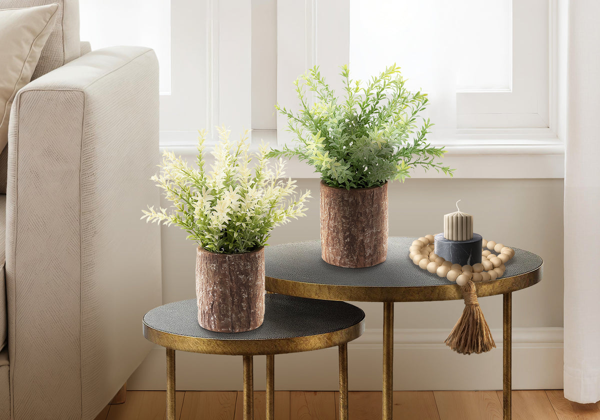 Graceland - Artificial Plant Set Of 2 12" Tall Mullberry Grass Table
