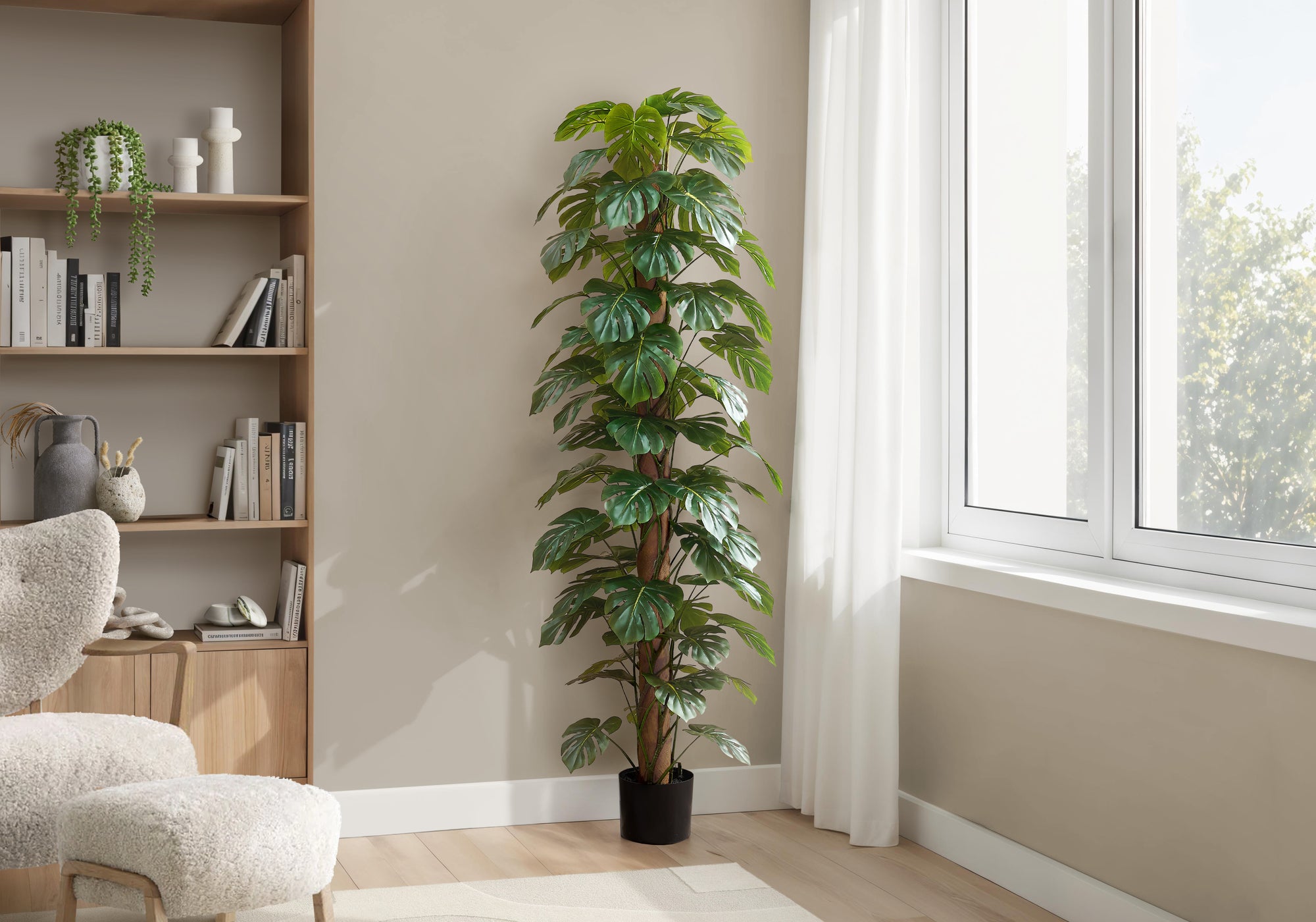 Joaquin - Artificial Plant 83" Tall Monstera Tree Floor Indoor Decorative Green