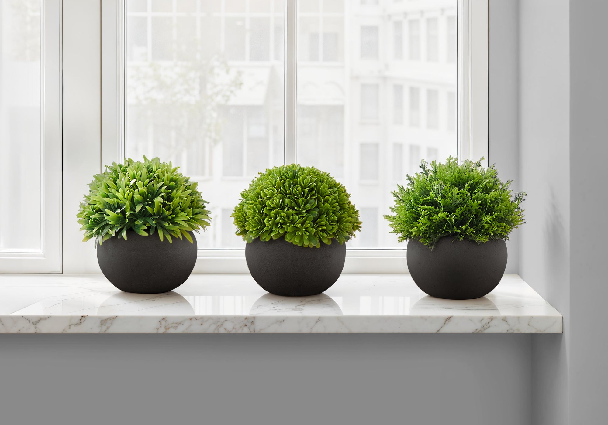 Shanti - Artificial Plant 5" Tall Grass Indoor Faux Fake Table Greenery