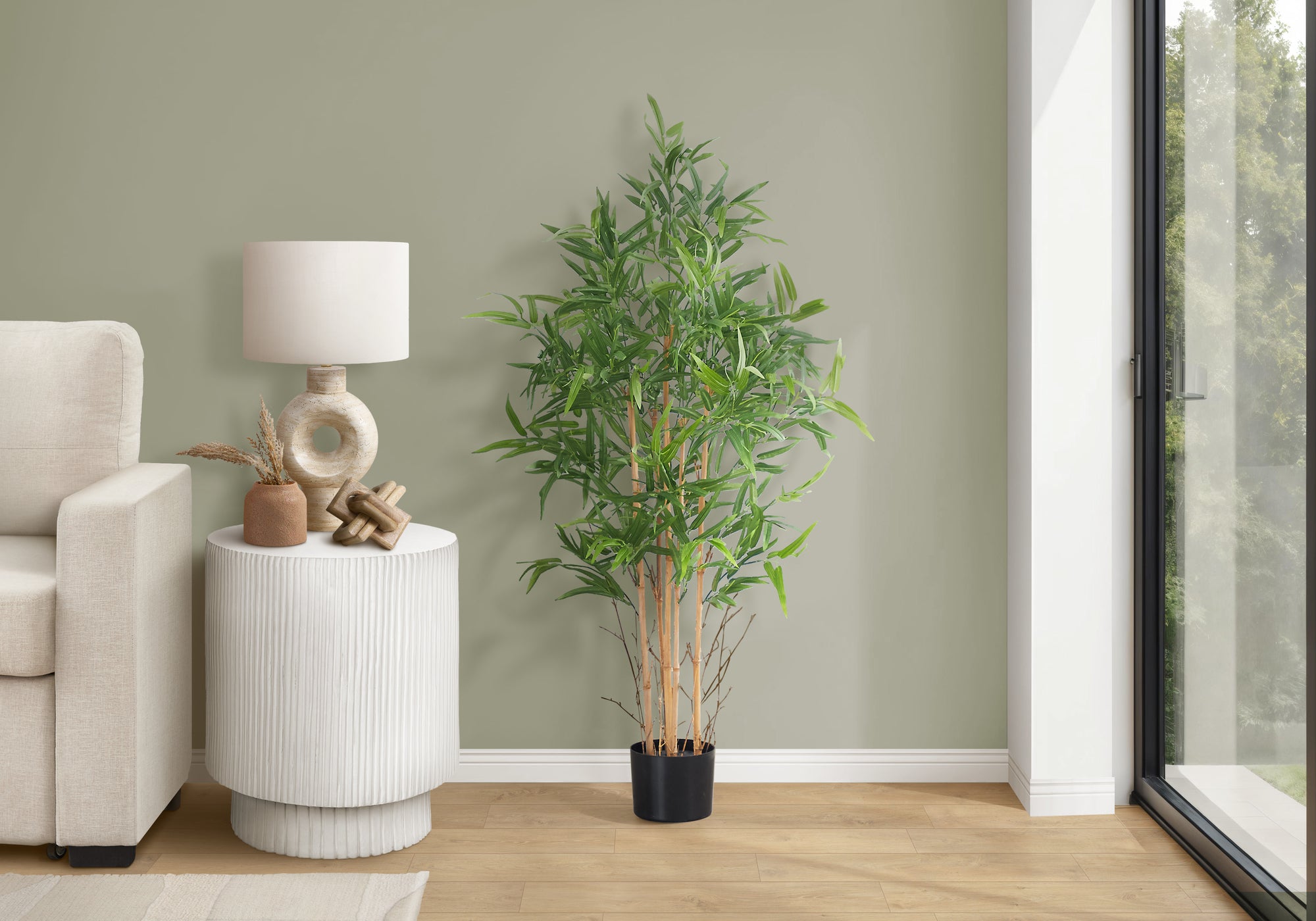 Kalare - Artificial Plant 50" Tall Bamboo Tree Indoor Faux Fake Floor