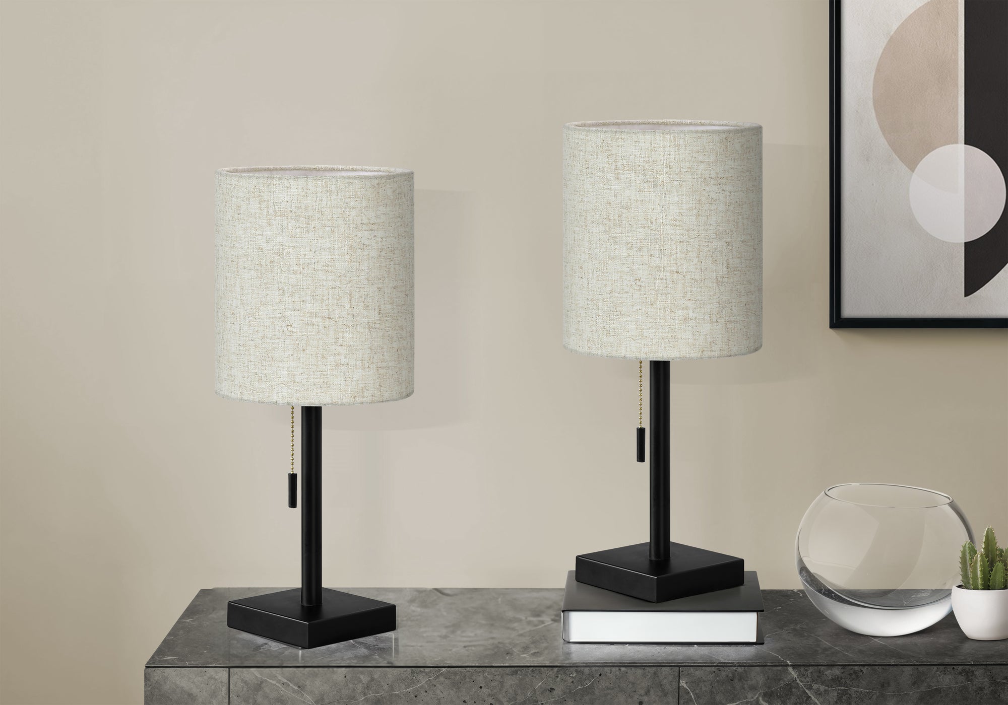Kacela - Lighting Set Of 2 17"H Table Lamp Usb Port Included