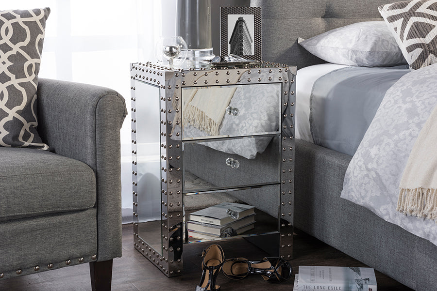Azura Modern and Contemporary Hollywood Regency our Style End Table