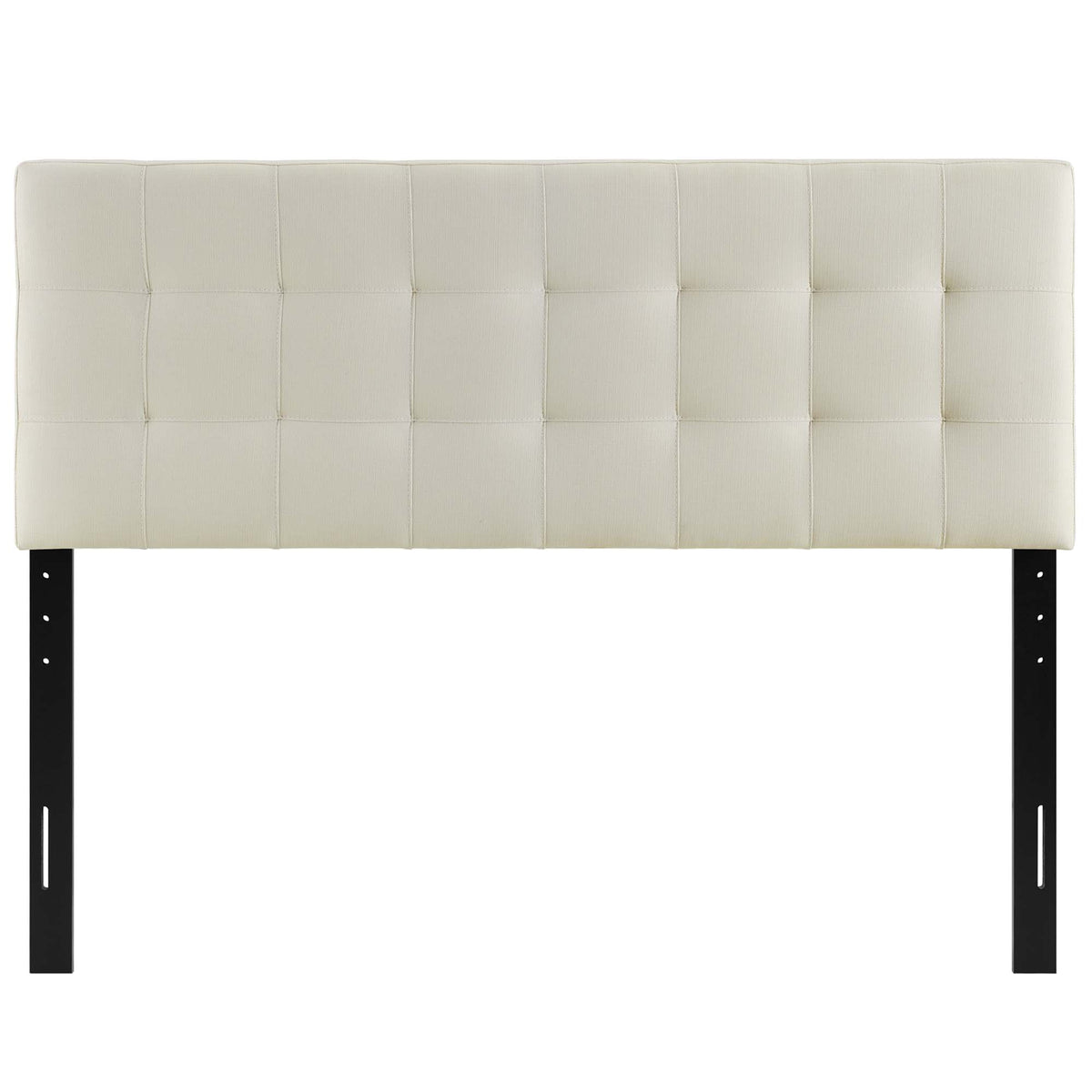 Lily Upholstered Fabric Full Headboard, Ivory