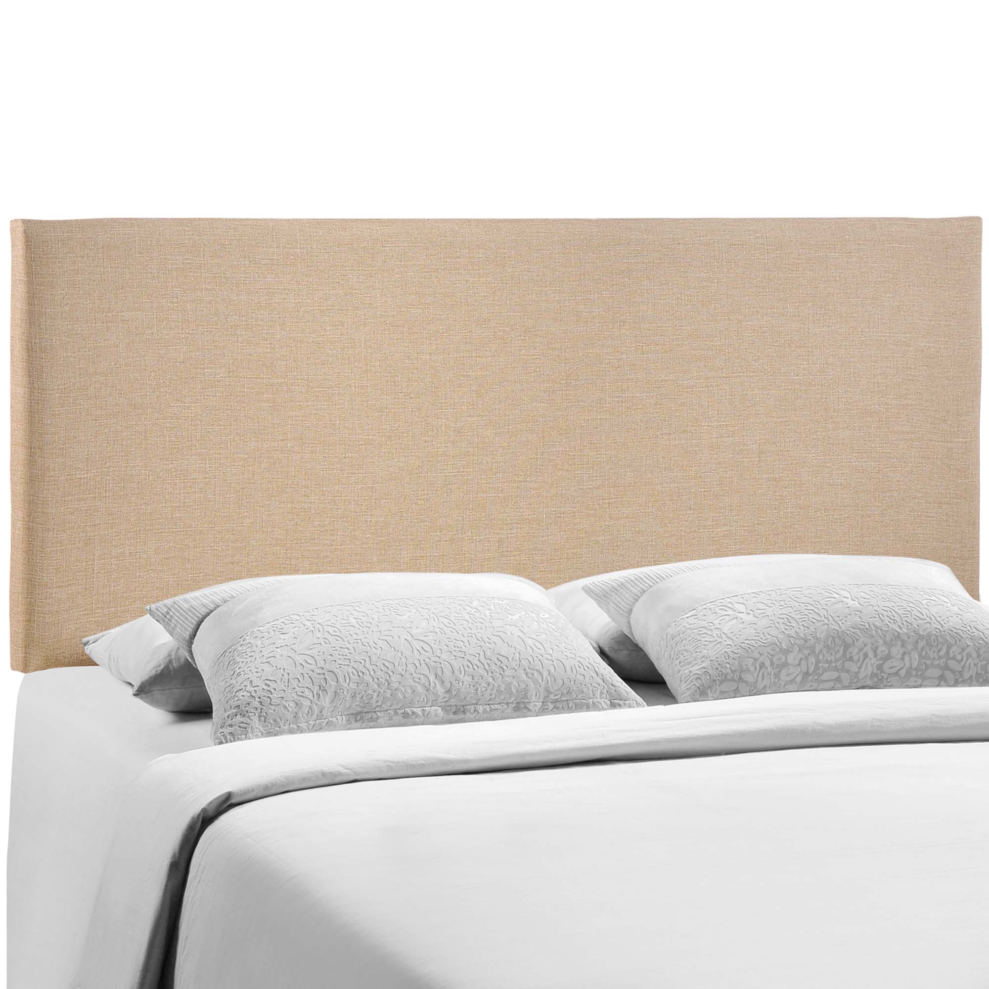 Region Upholstered Queen Headboard, Cafe