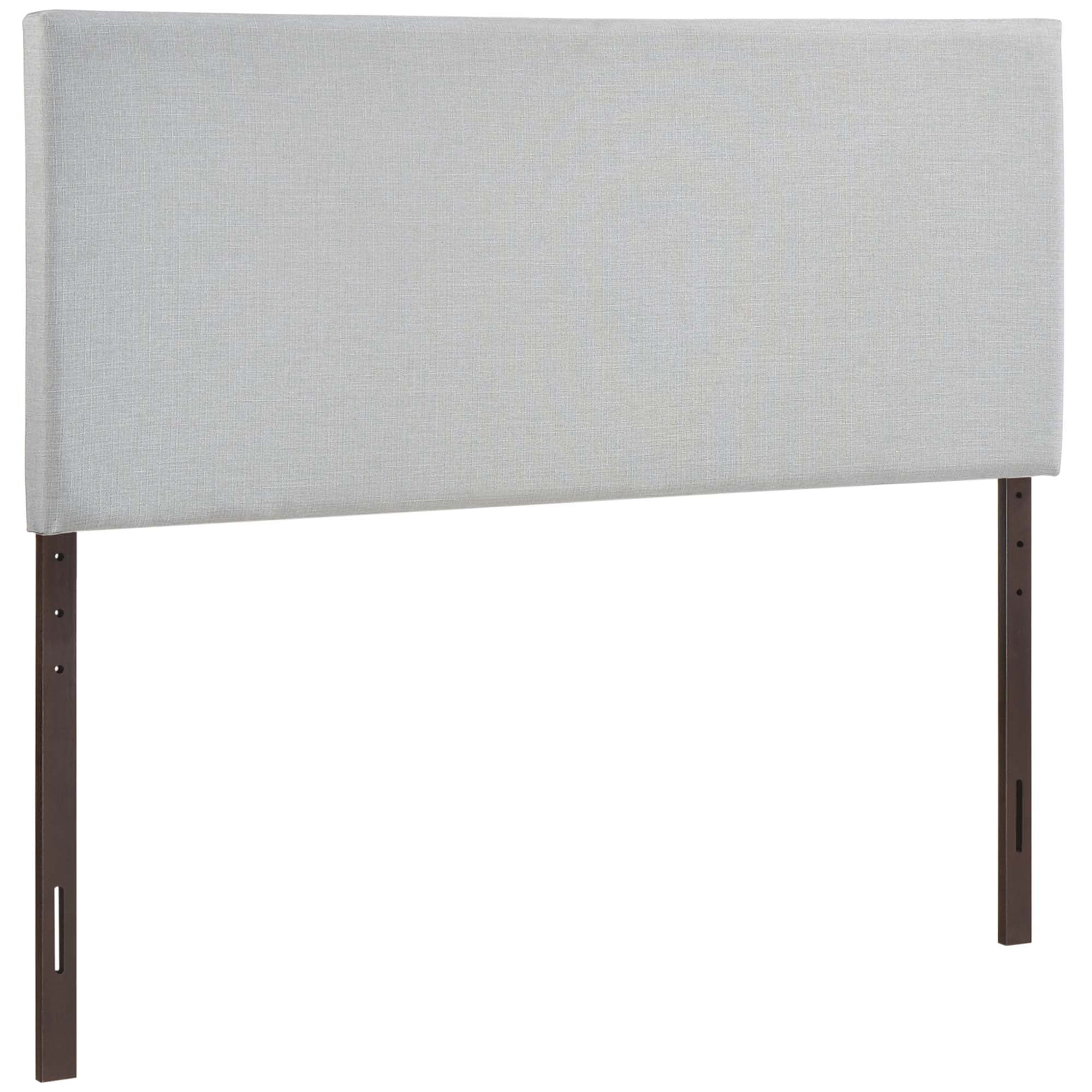 Region Upholstered Queen Headboard, Sky Gray