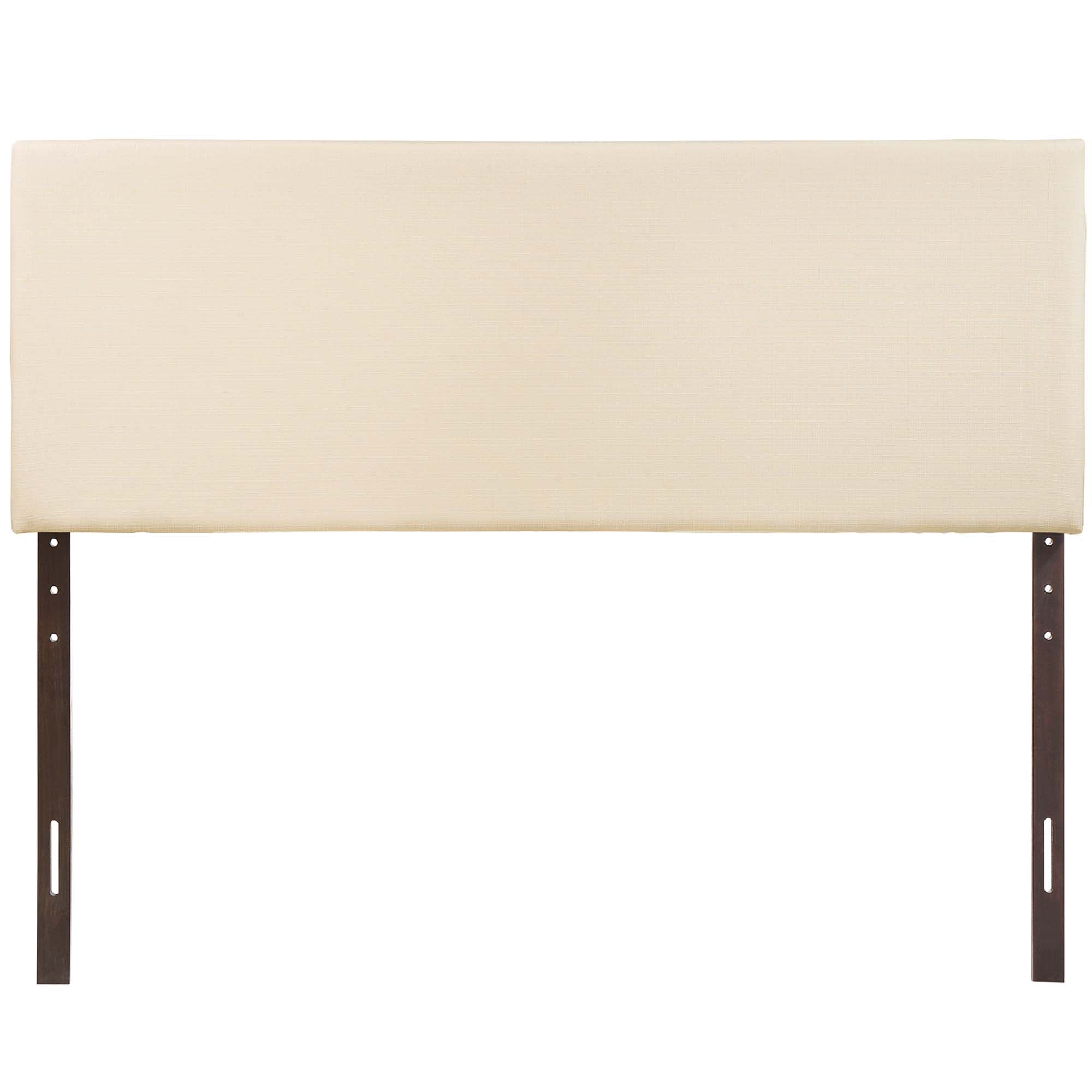 Region Upholstered Fabric King Headboard, Ivory