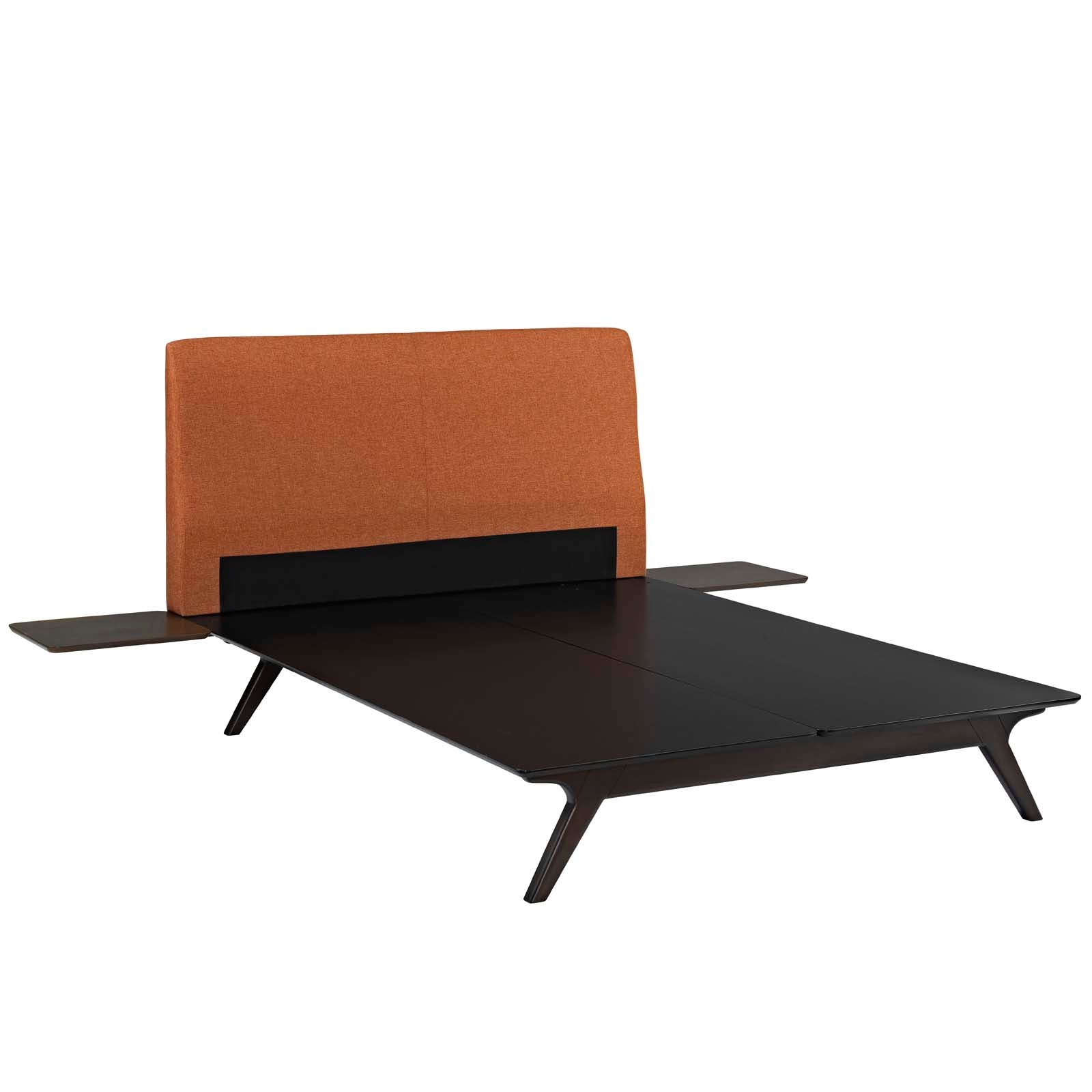 Umbra Cappuccino Queen Platform Bedroom Set – Modern 3-Piece with Side Tables