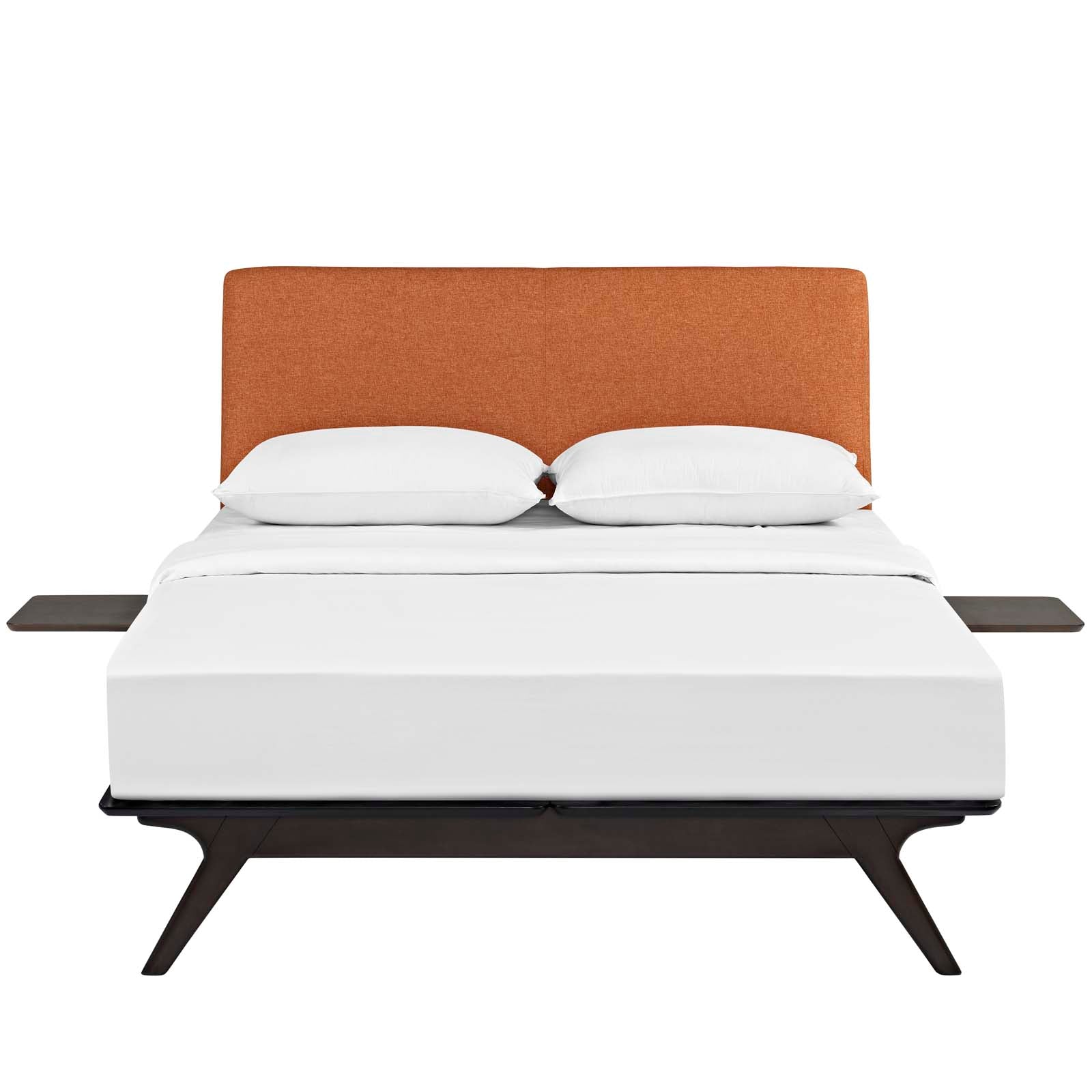 Umbra Cappuccino Queen Platform Bedroom Set – Modern 3-Piece with Side Tables