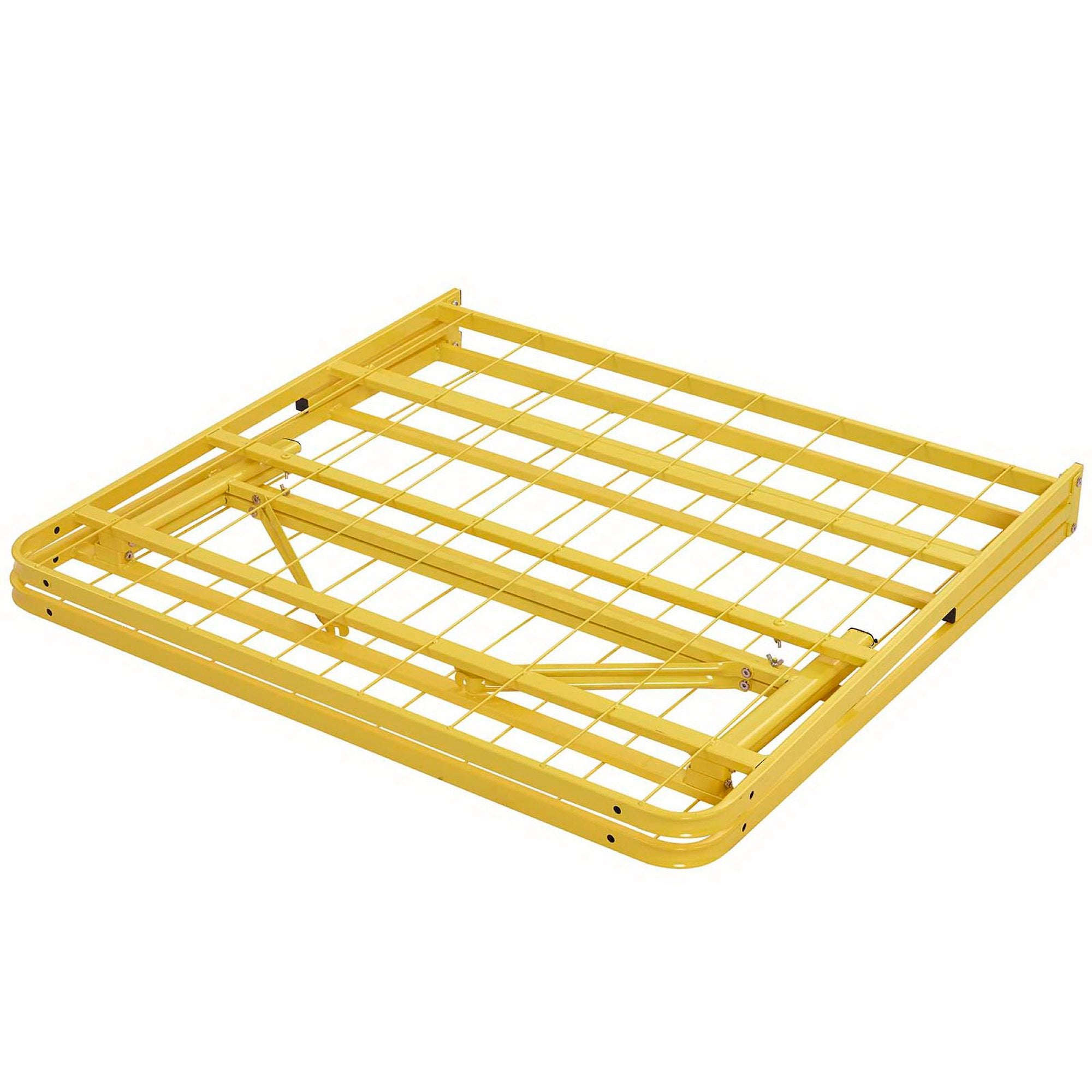 Horizon Stainless Steel Twin Bed Frame, Yellow