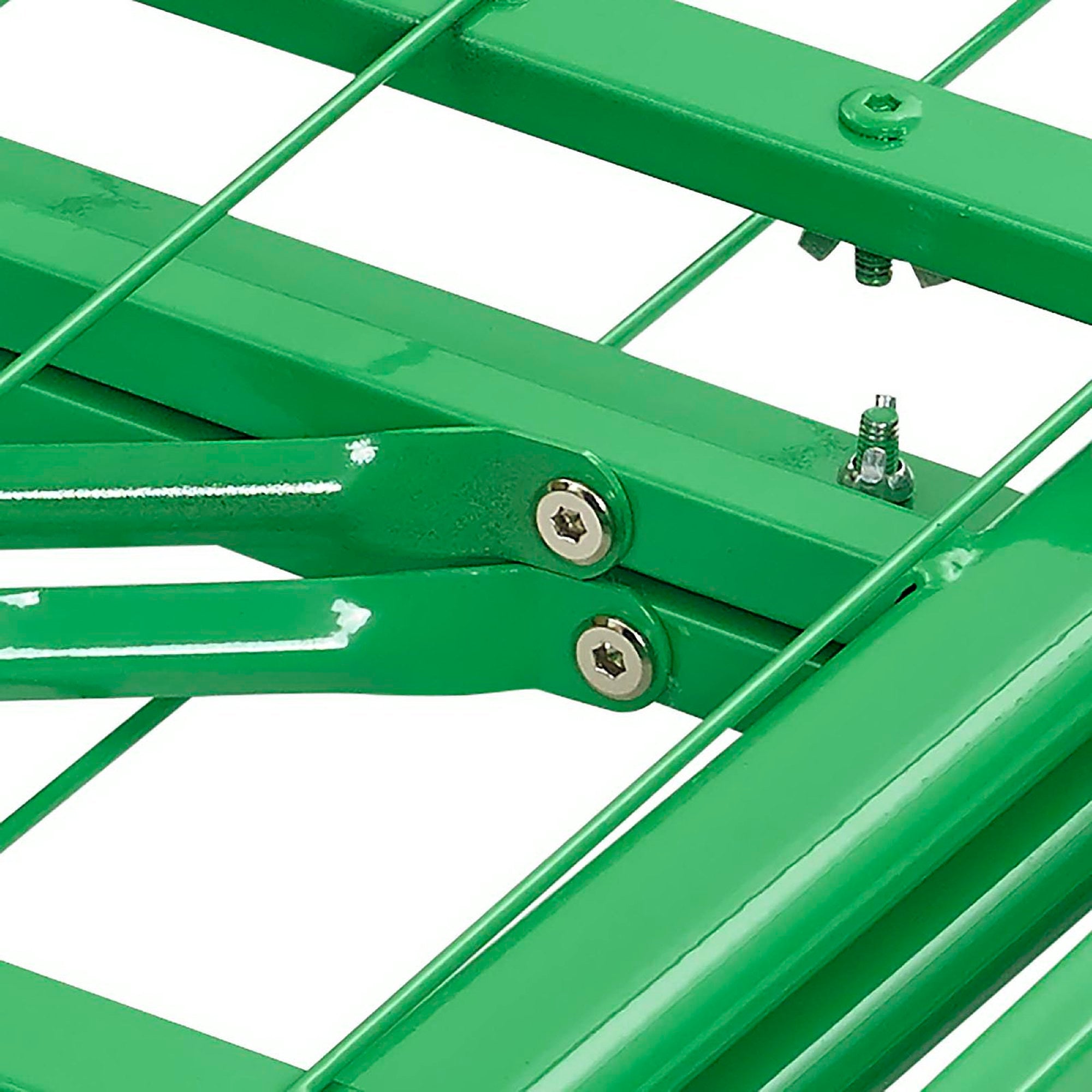 Horizon Stainless Steel Queen Bed Frame, Green