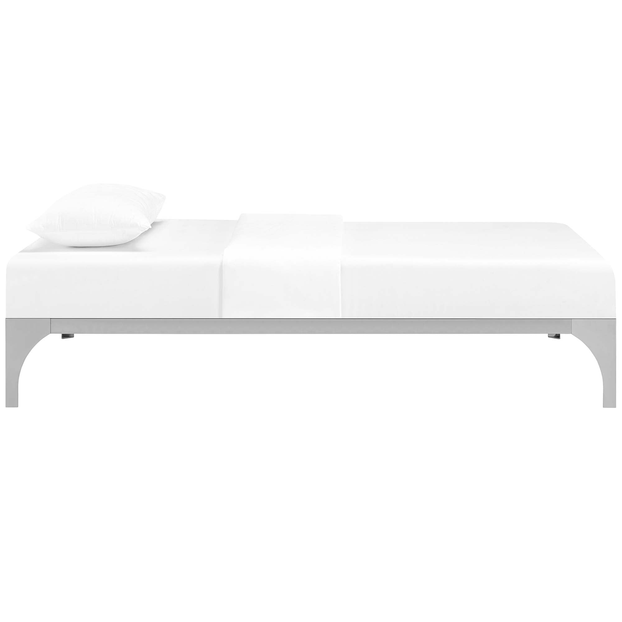 Ollie Twin Bed Frame, Silver