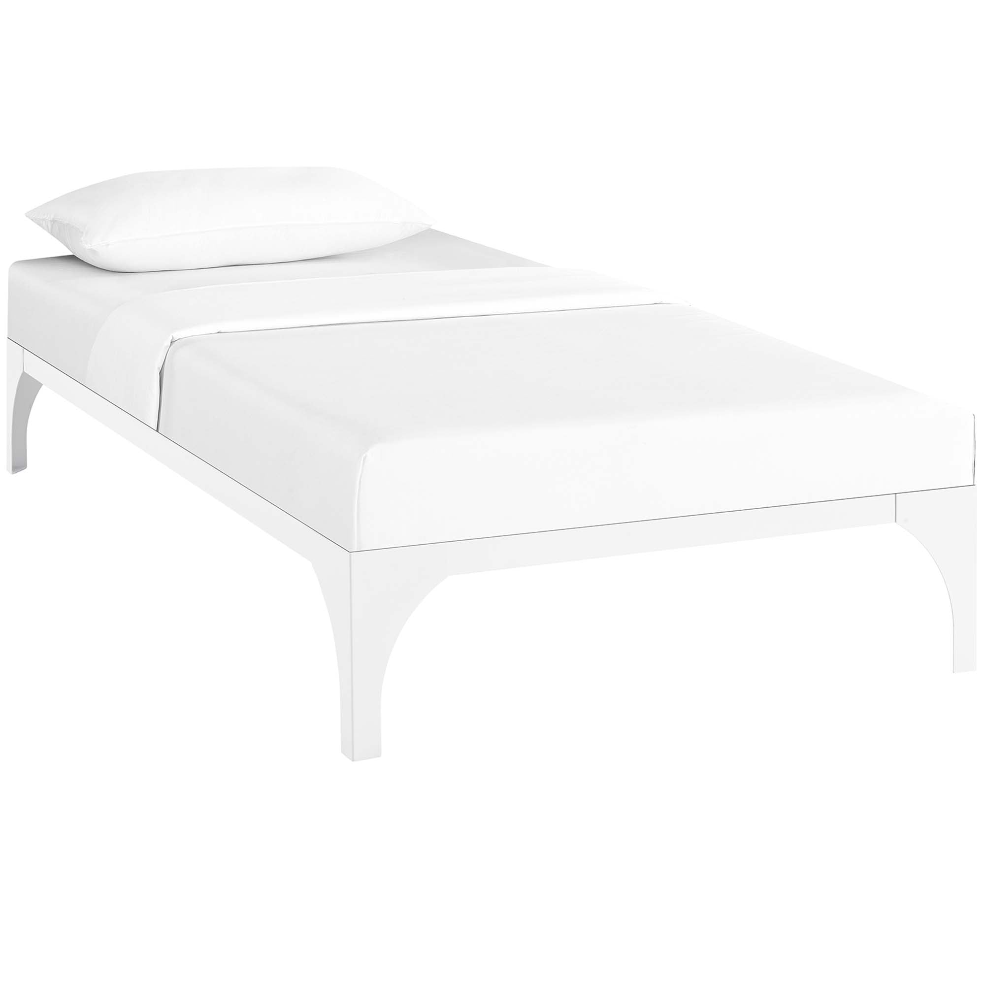 Revive Twin Steel Platform Bed – Modern Minimalist Frame with Wood Slats