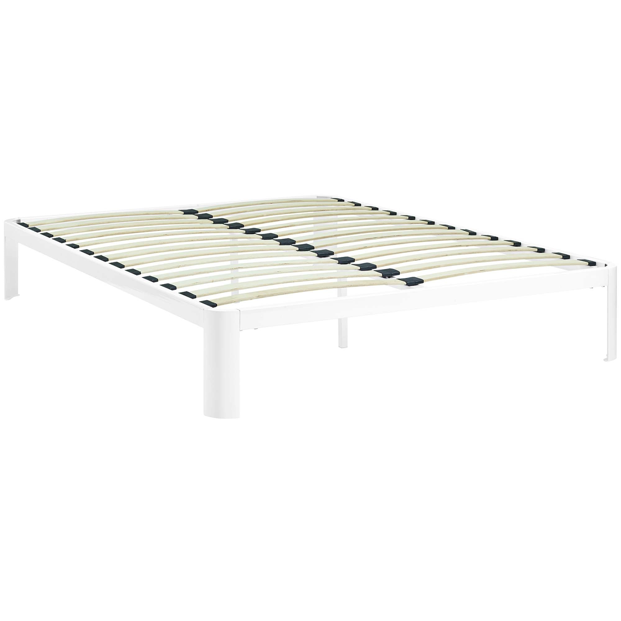 Corinne Full Bed Frame, White