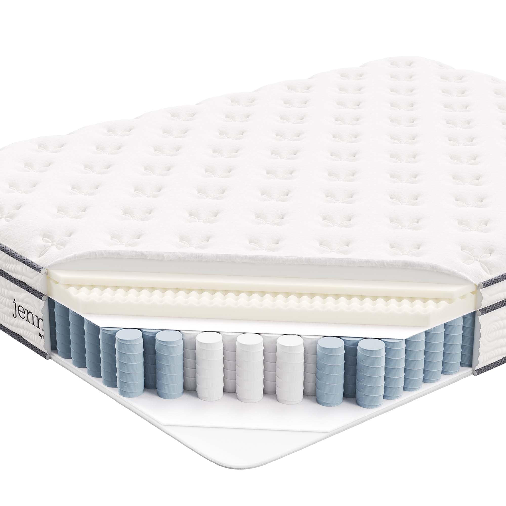 Jenna 10" Innerspring and Foam Queen Mattress,