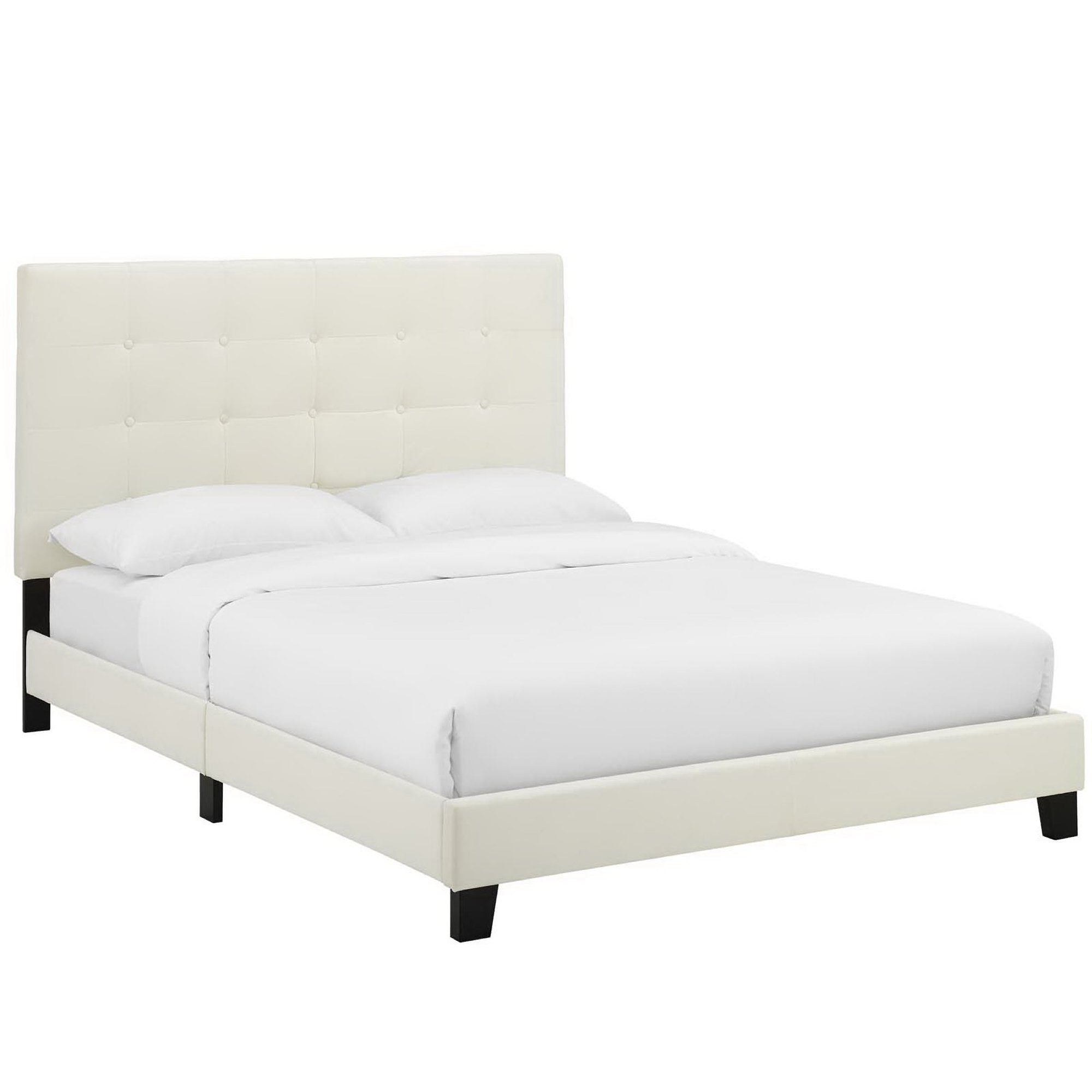 Melanie Tufted Button Upholstered Performance Velvet Full Platform Bed