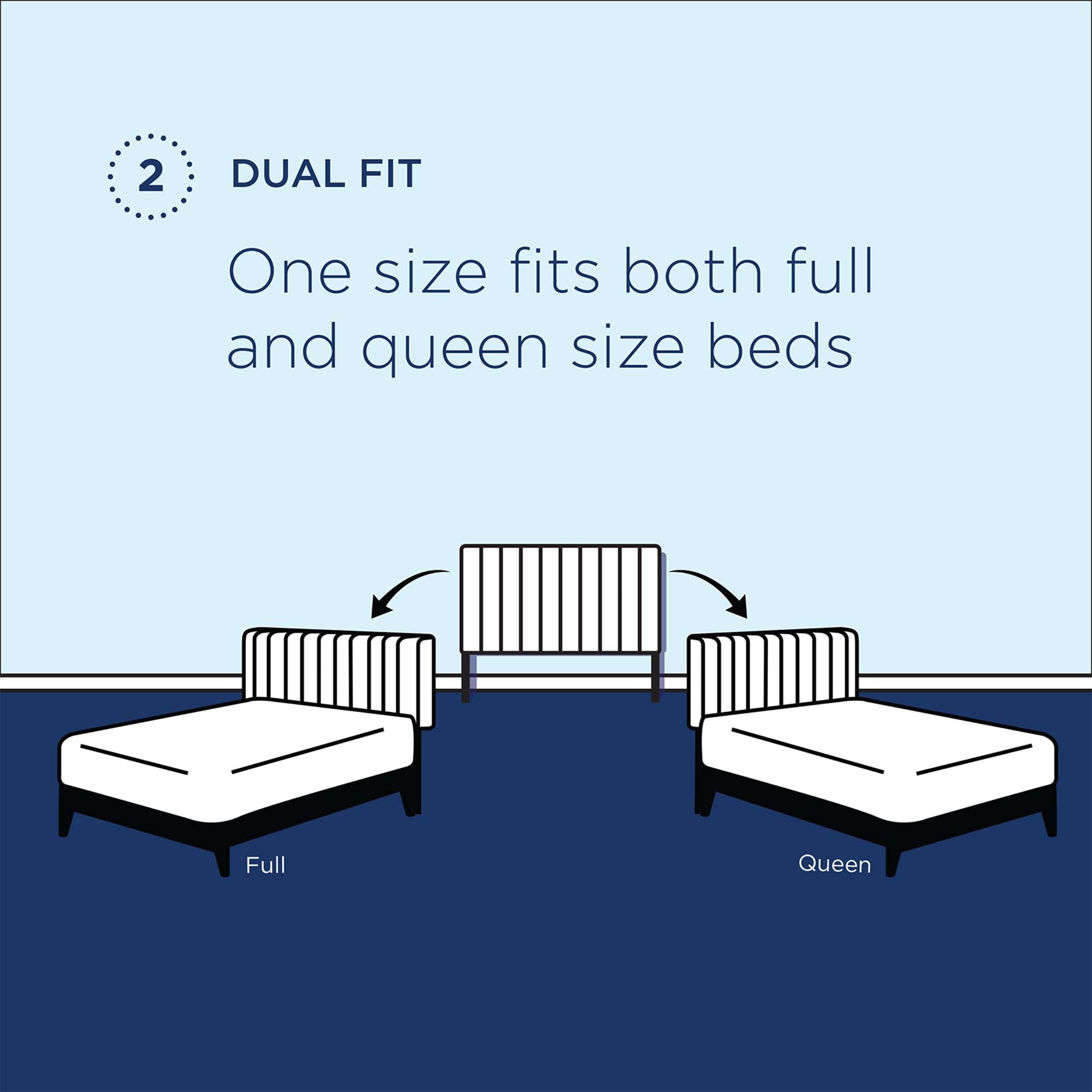 Paisley Tufted Upholstered Faux Leather Full / Queen Headboard, Black