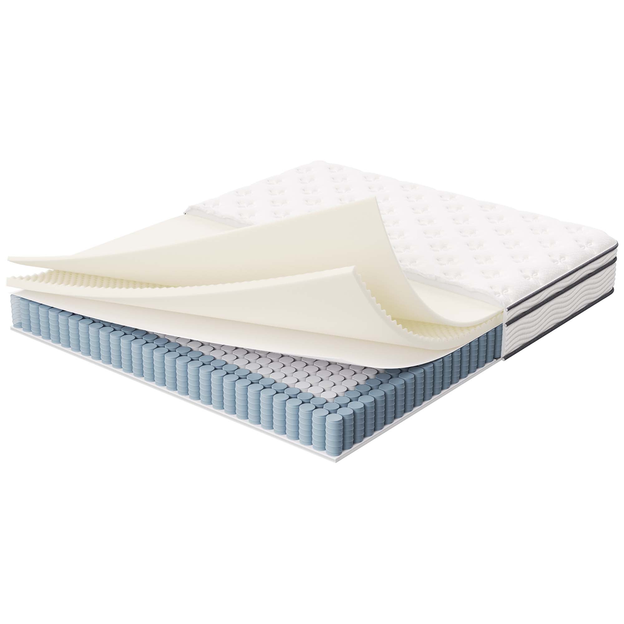 Jenna 10" Innerspring and Foam California King Mattress, White