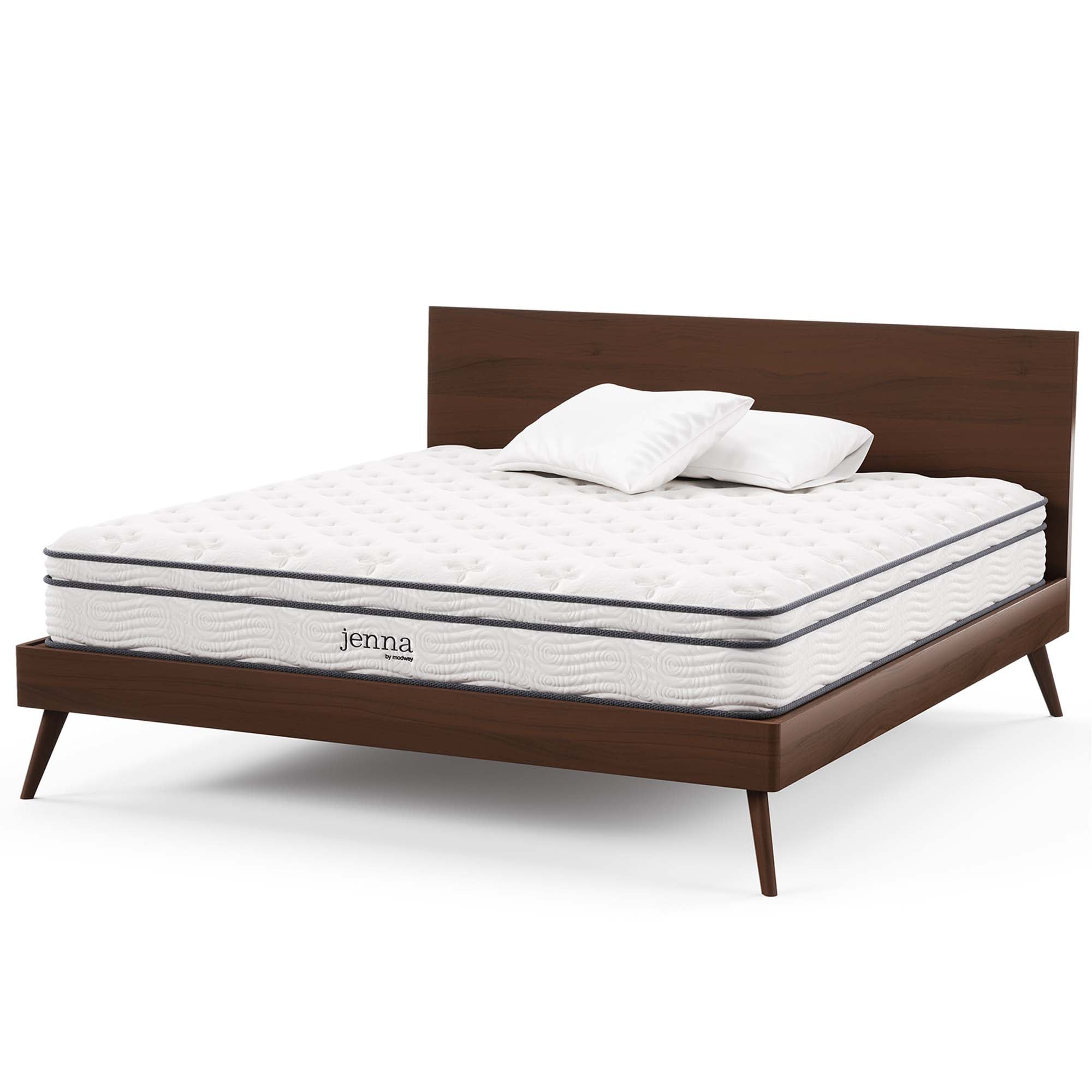 Jenna 10" Innerspring and Foam California King Mattress, White