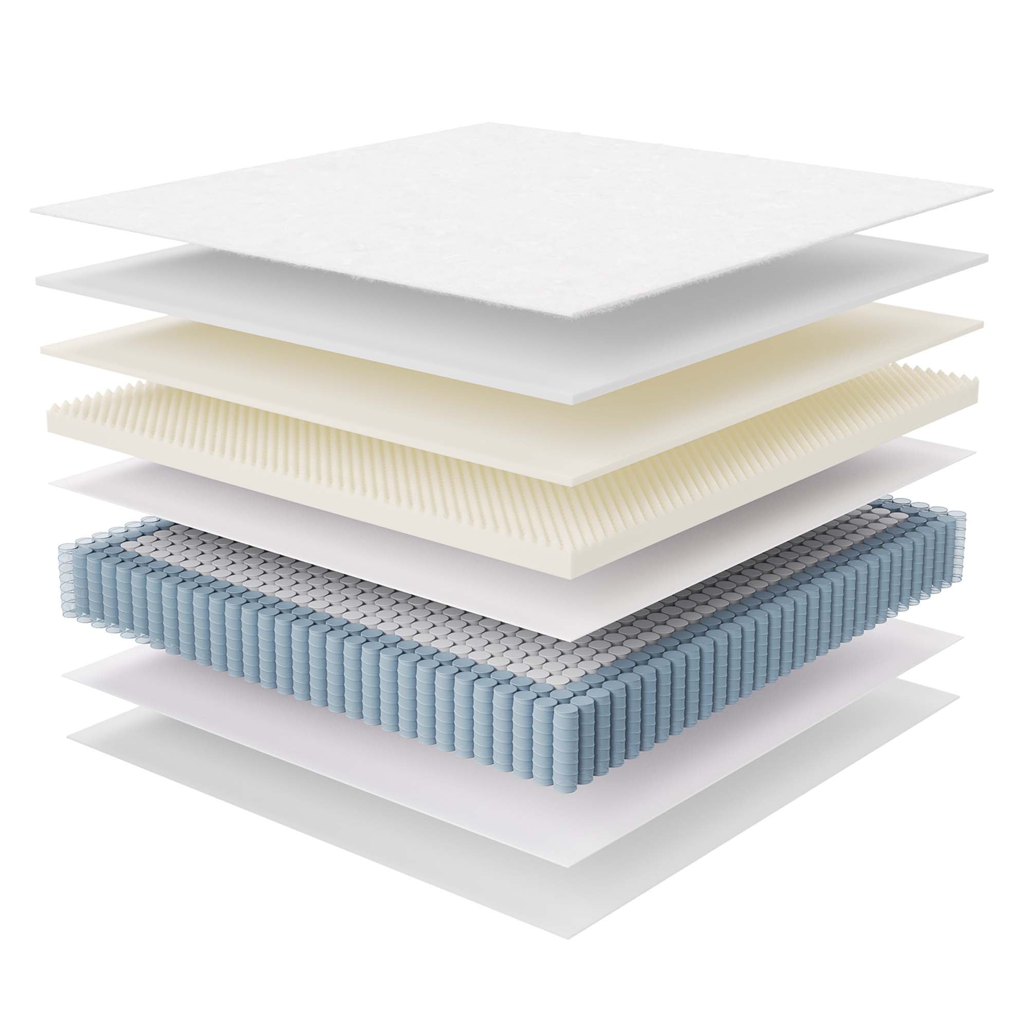 Jenna 14" Innerspring and Foam King Mattress, White