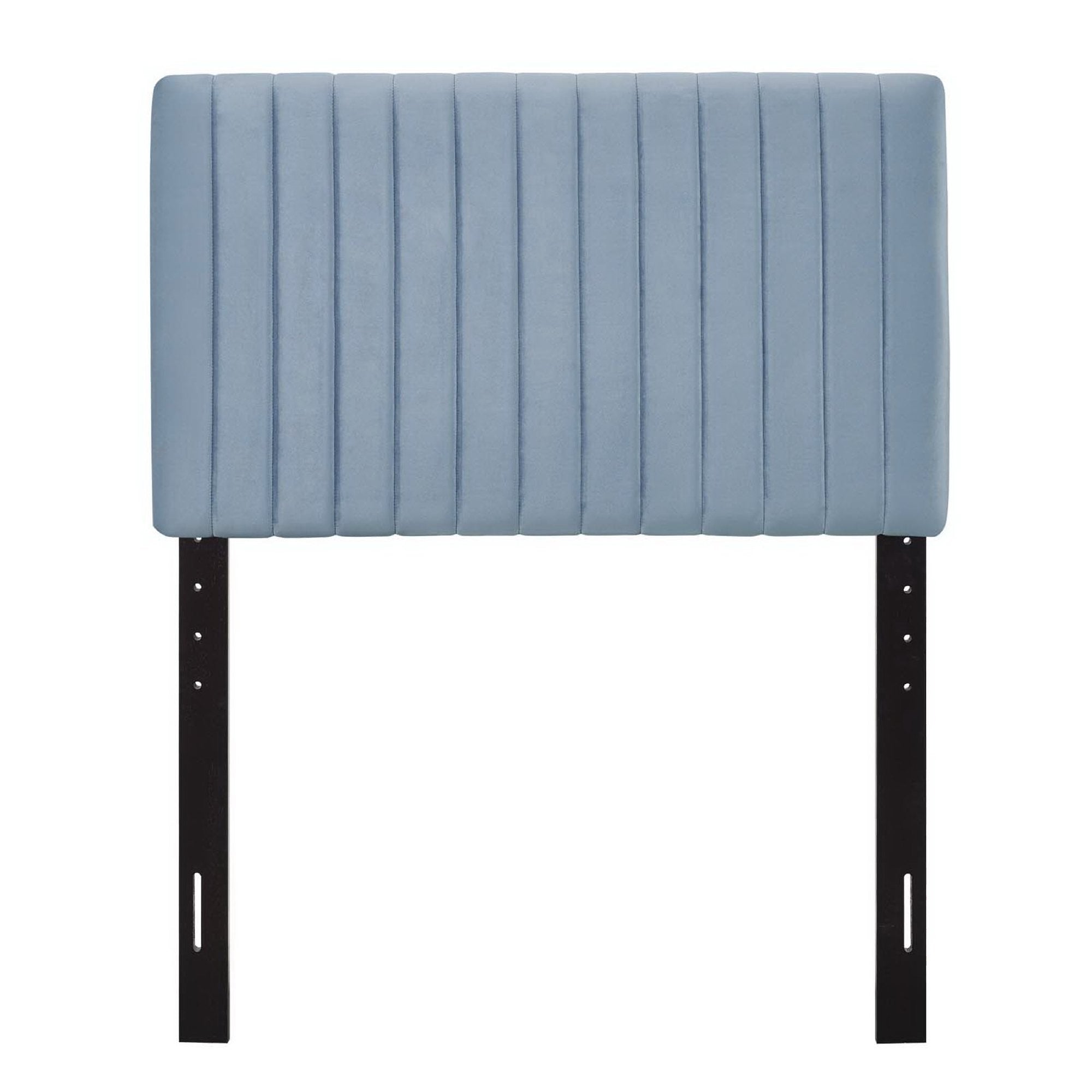 Keira Performance Velvet Twin Headboard, Light Blue