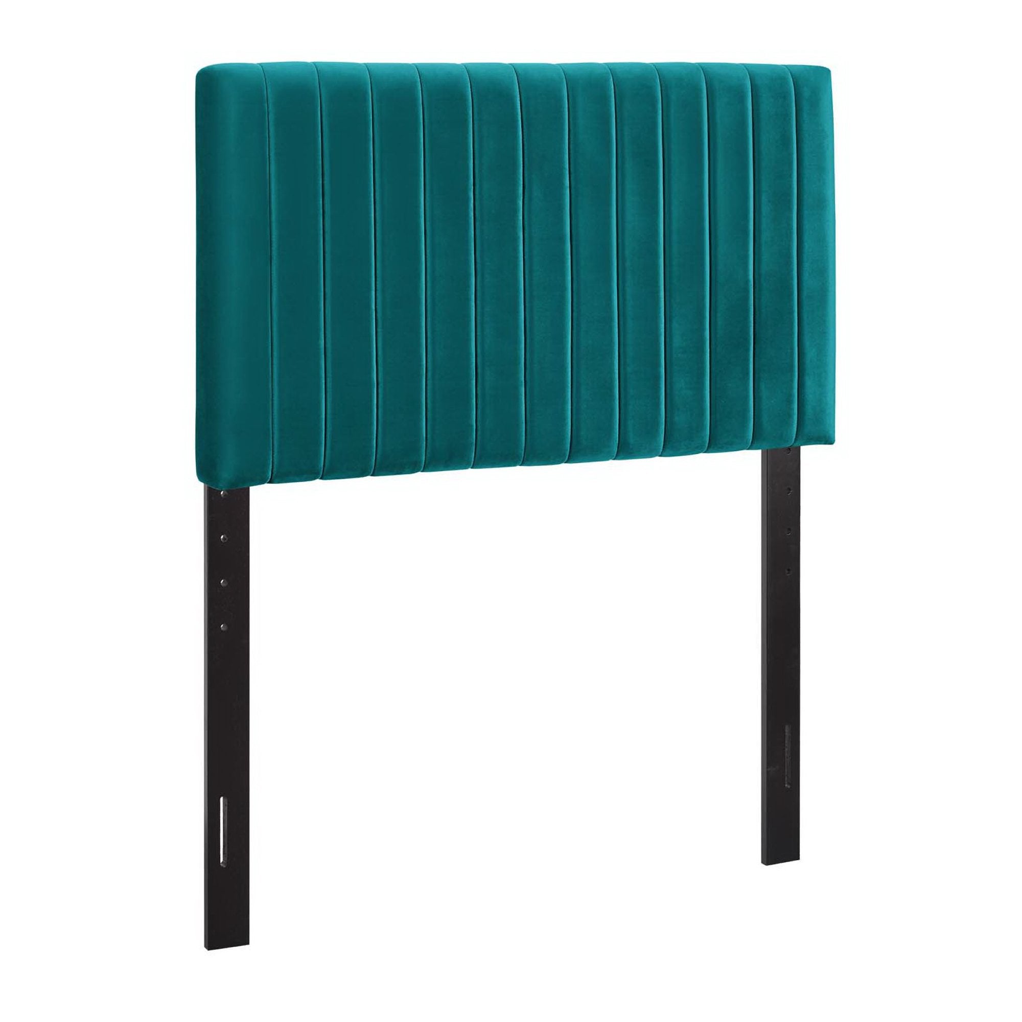 Keira Performance Velvet Twin Headboard, Teal