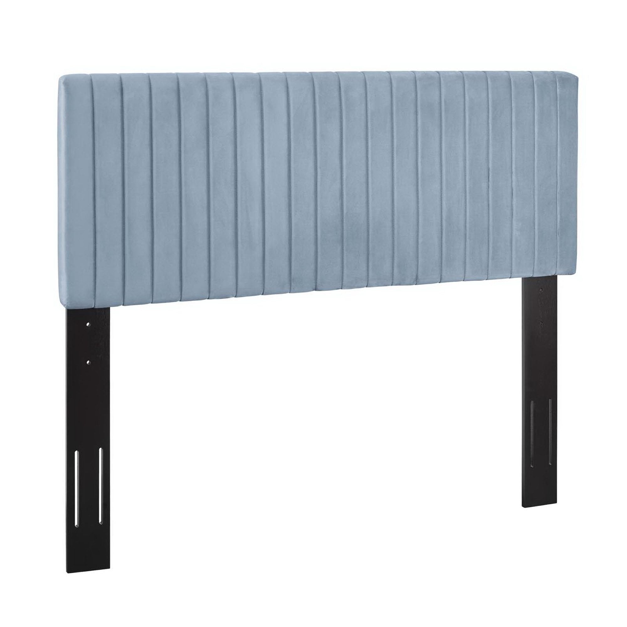 Keira Performance Velvet Full / Queen Headboard, Light Blue