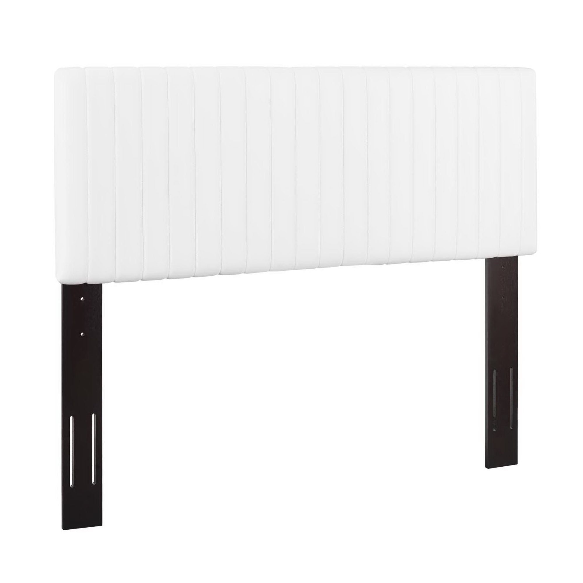 Keira Faux Leather Full / Queen Headboard, White