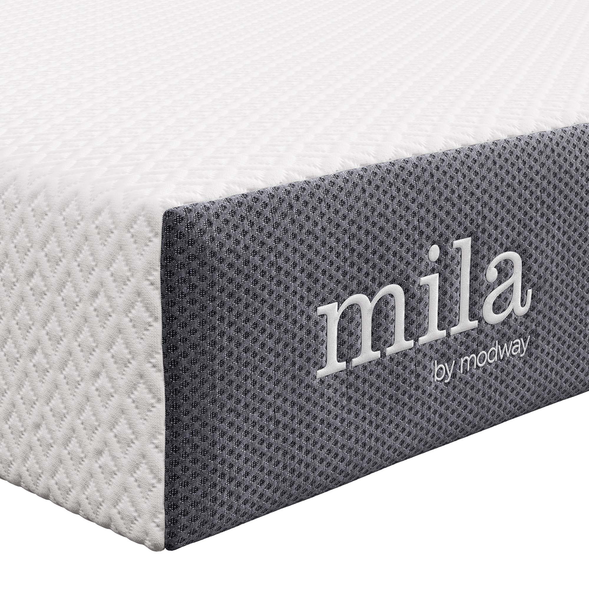 Mila 6" Foam Twin Mattress Set of 2, White