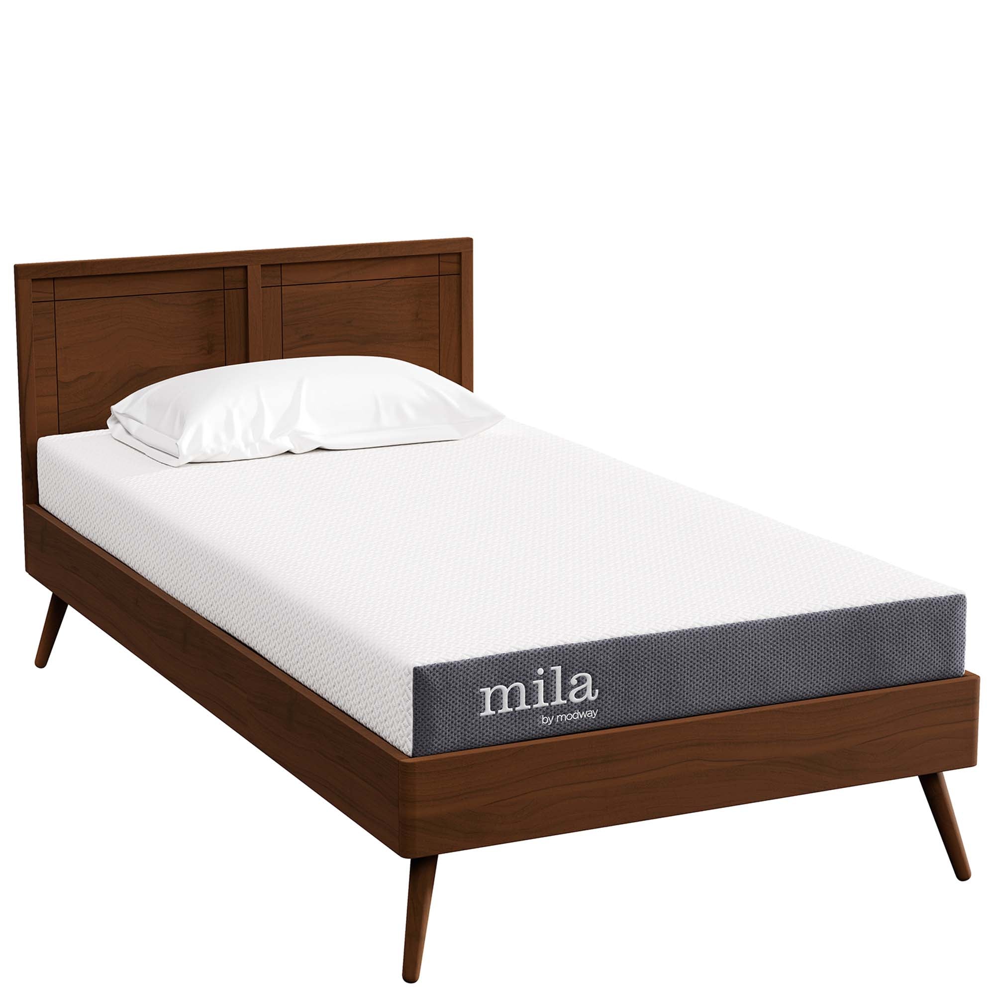 Mila 6" Foam Twin Mattress Set of 2, White