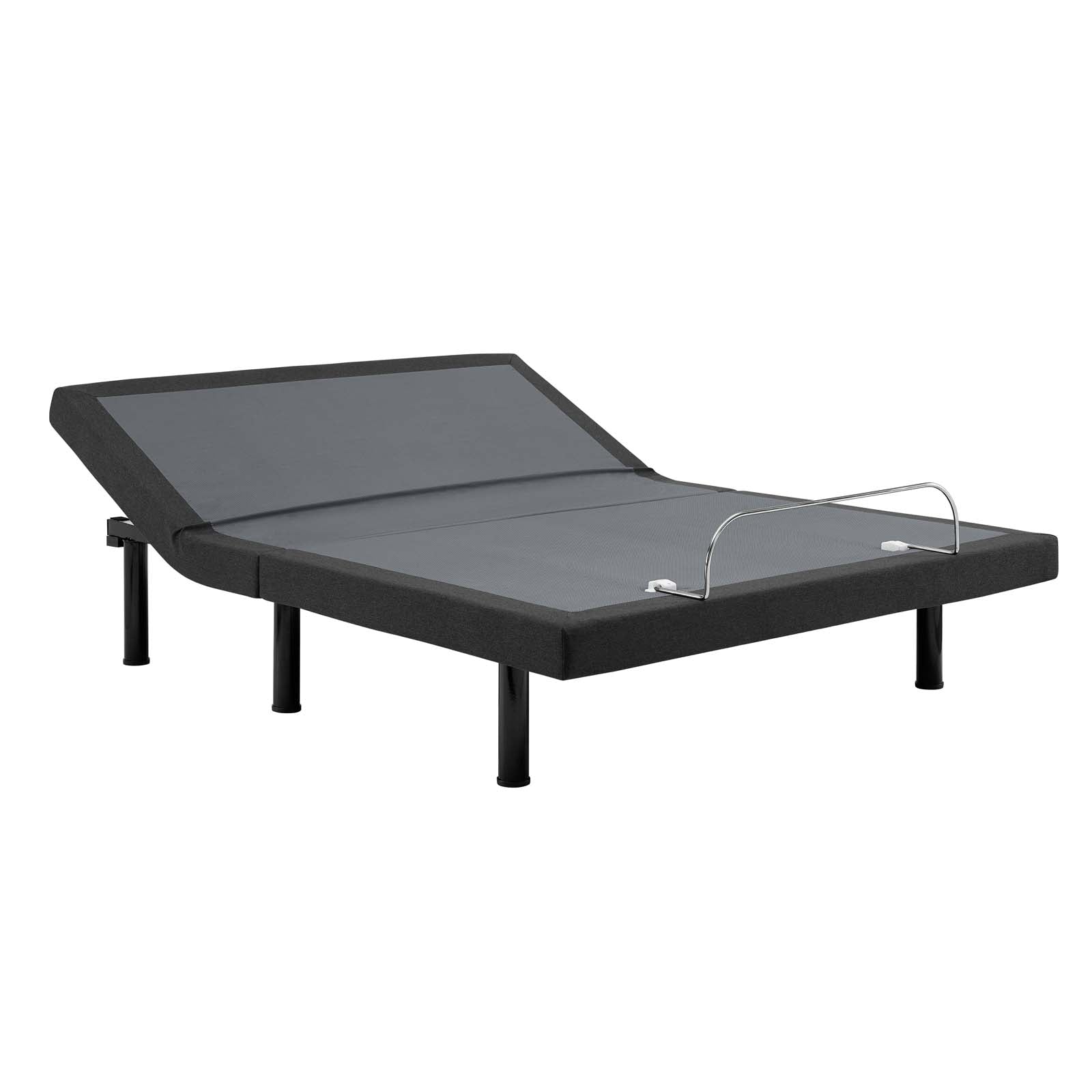 Emerson Queen Grey Remote Control Adjustable Bed Base – Zero Gravity Steel Frame