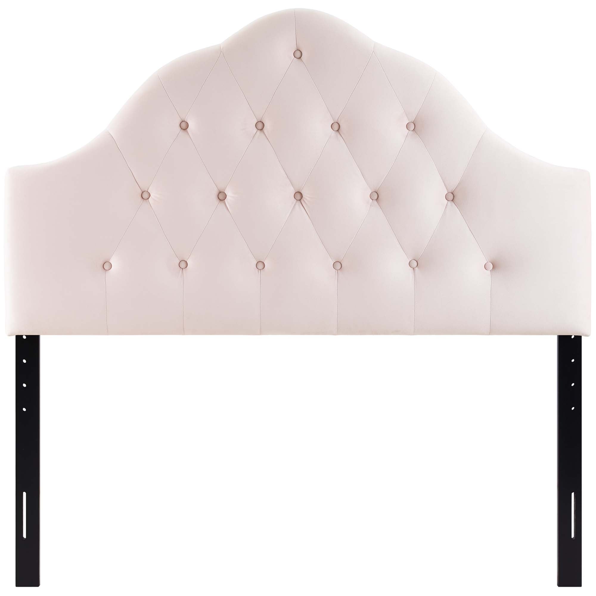 Sovereign Diamond Tufted Performance Velvet Full Headboard, Pink