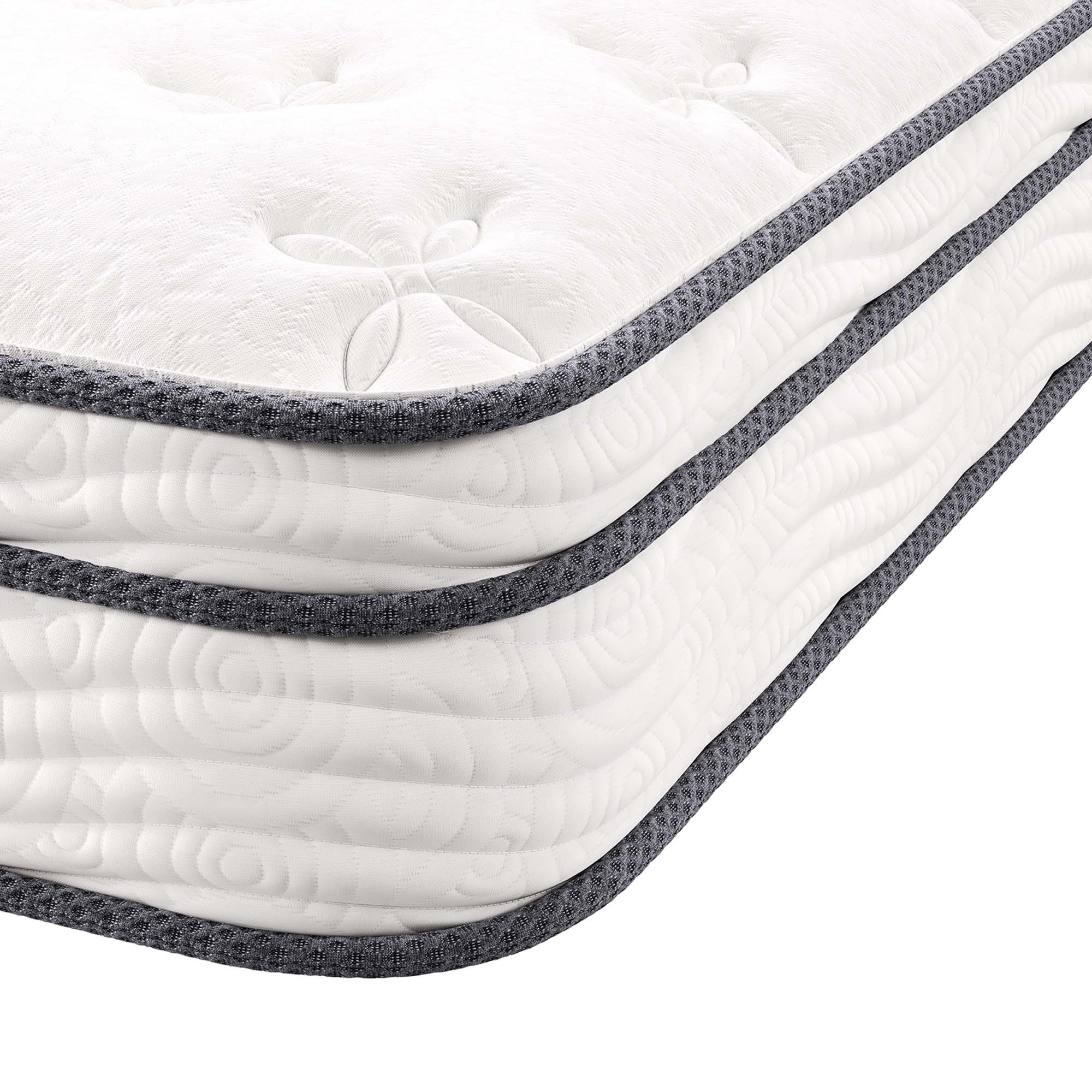 Jenna 8" Innerspring and Foam Narrow Twin Mattress, White