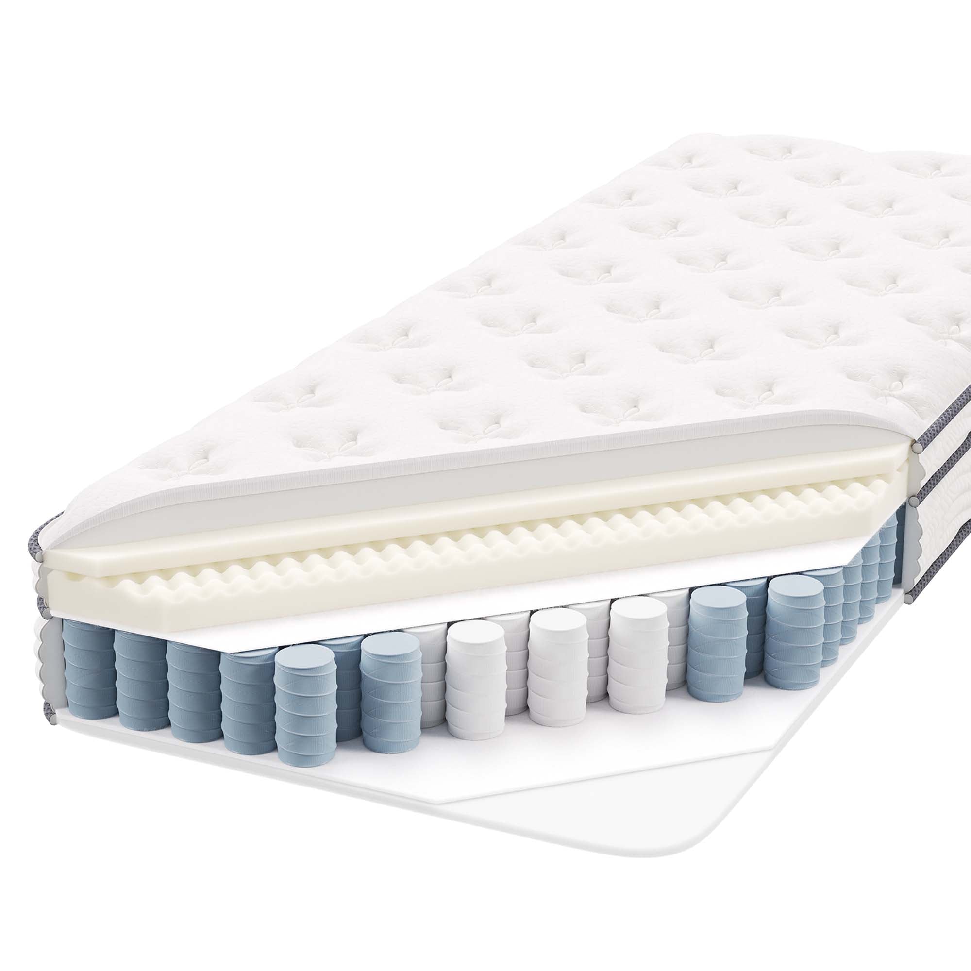 Jenna 8" Innerspring and Foam Narrow Twin Mattress, White