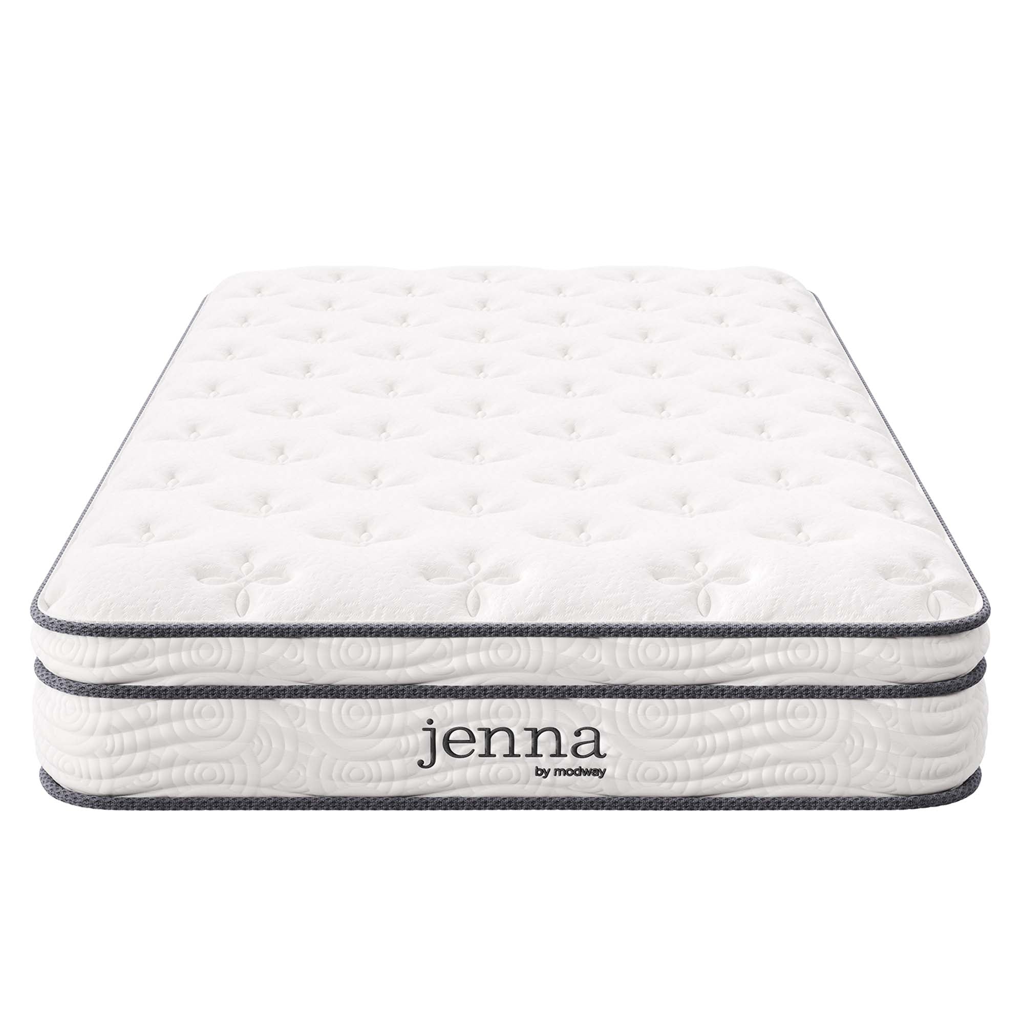 Jenna 8" Innerspring and Foam Twin Mattress, White