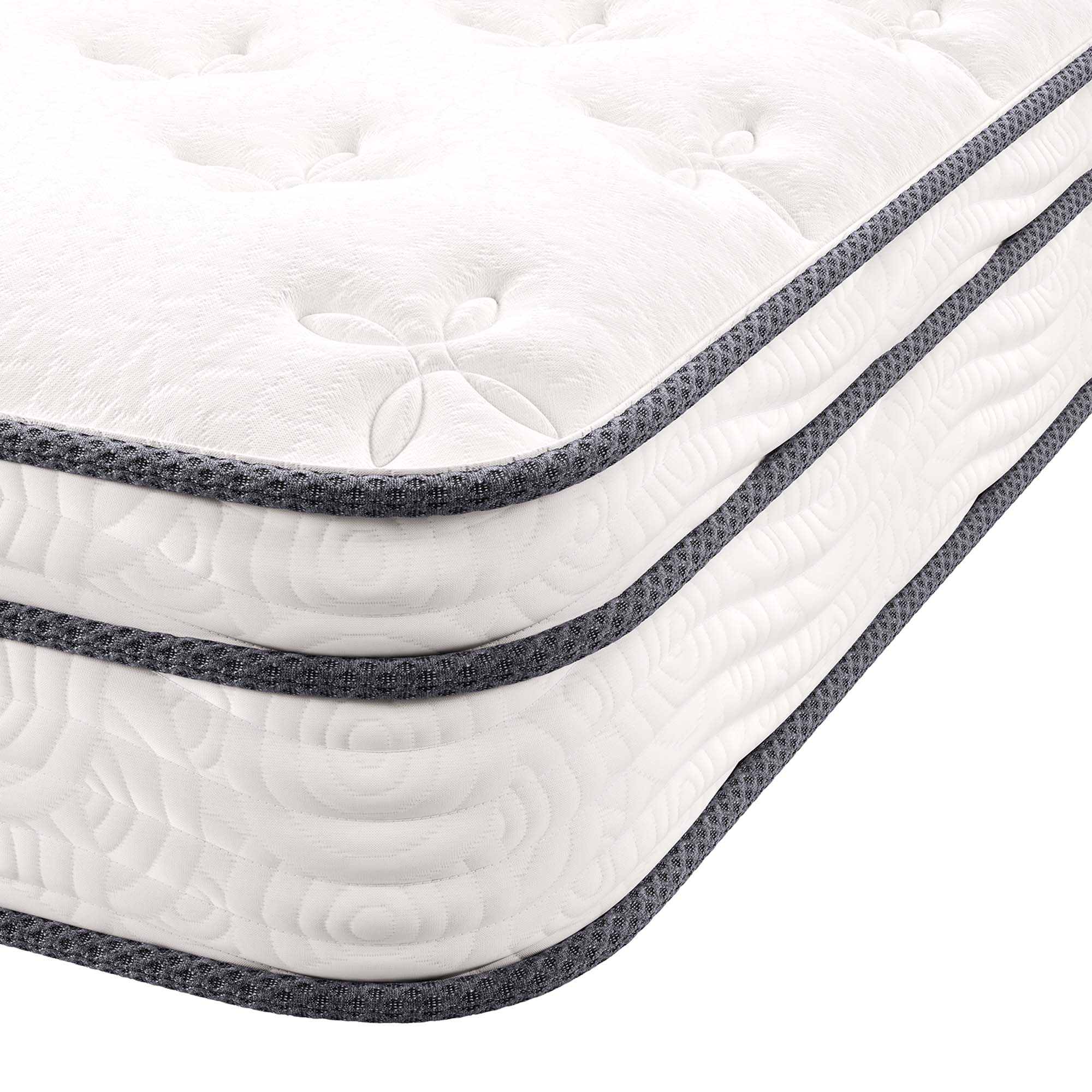 Jenna 8" Innerspring and Foam Twin Mattress, White