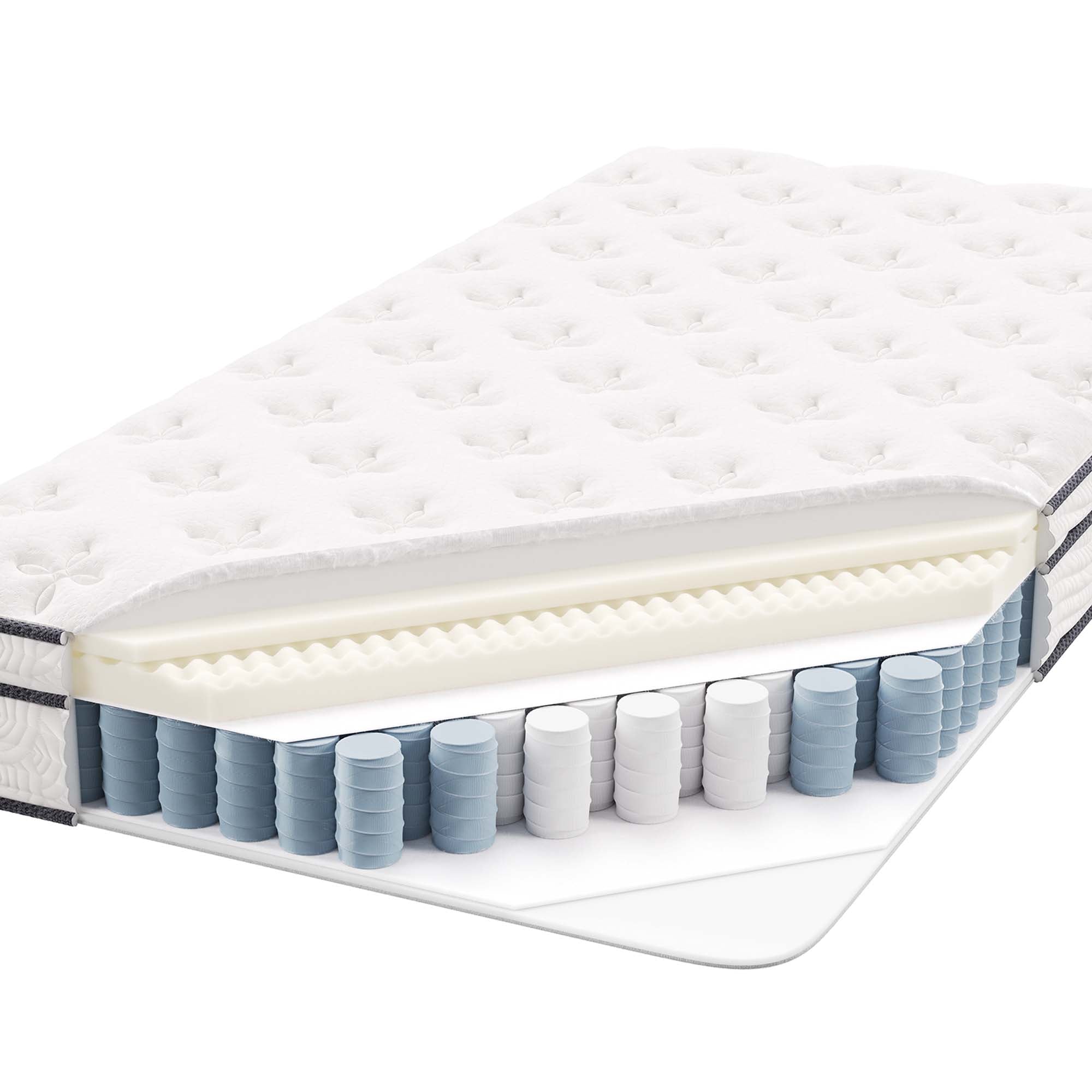 Jenna 8" Innerspring and Foam Twin Mattress, White