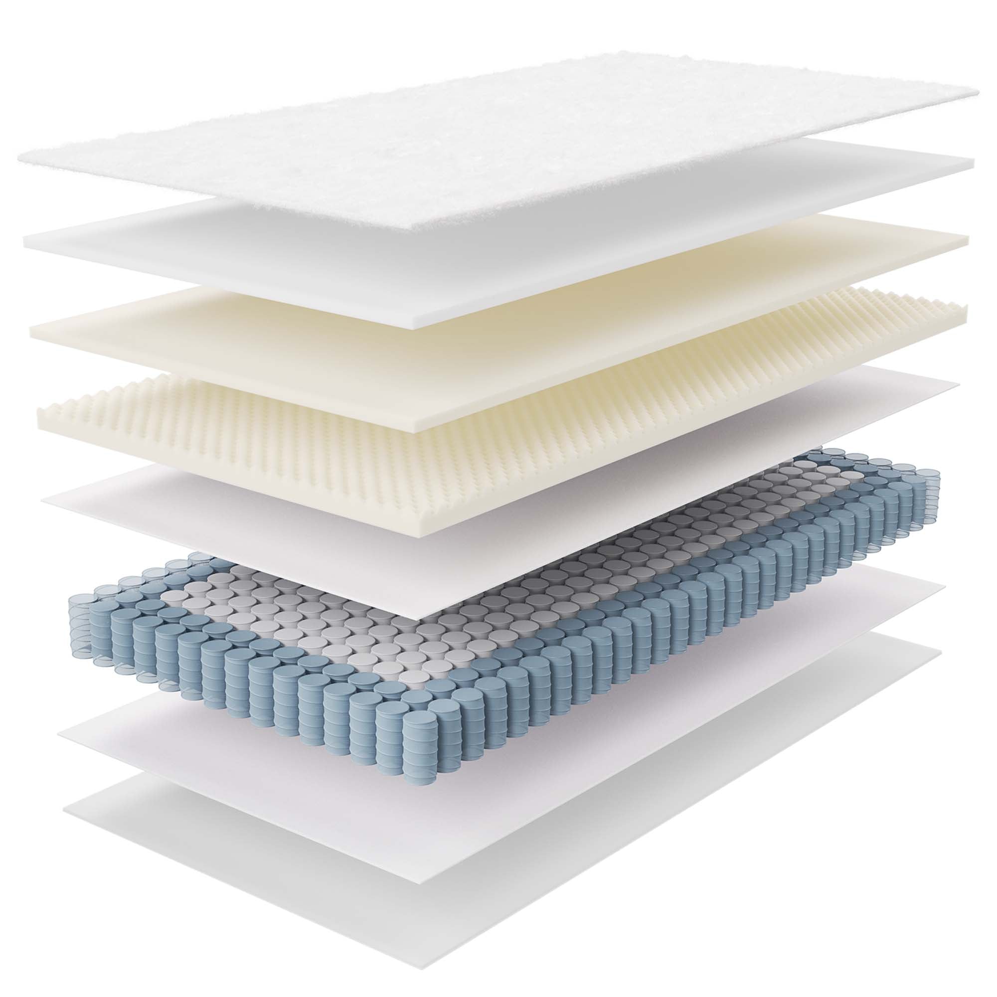 Jenna 8" Innerspring and Foam Twin Mattress, White