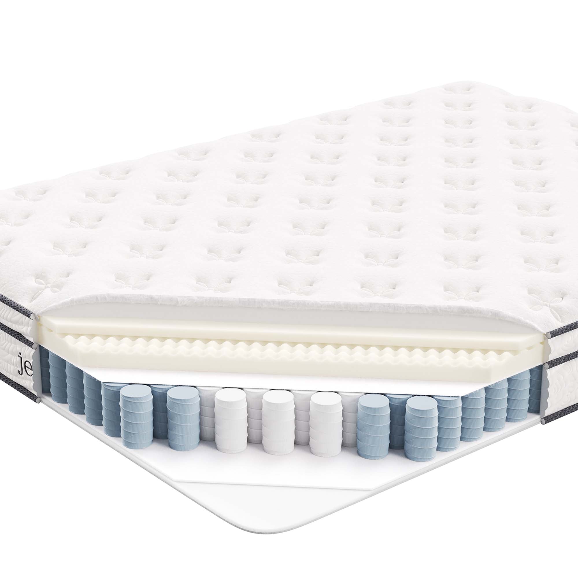 Jenna 8" Innerspring and Foam Full Mattress, White