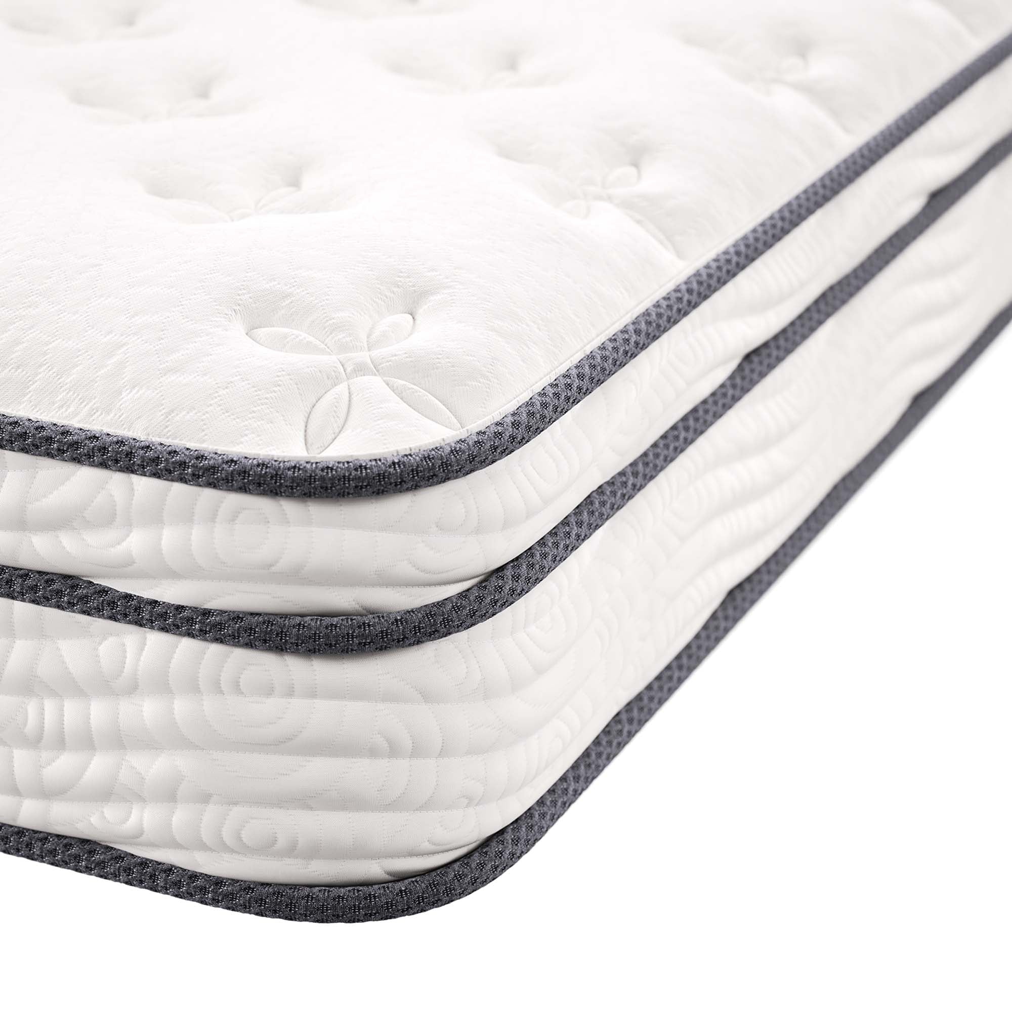 Jenna 8" Innerspring and Foam King Mattress, White