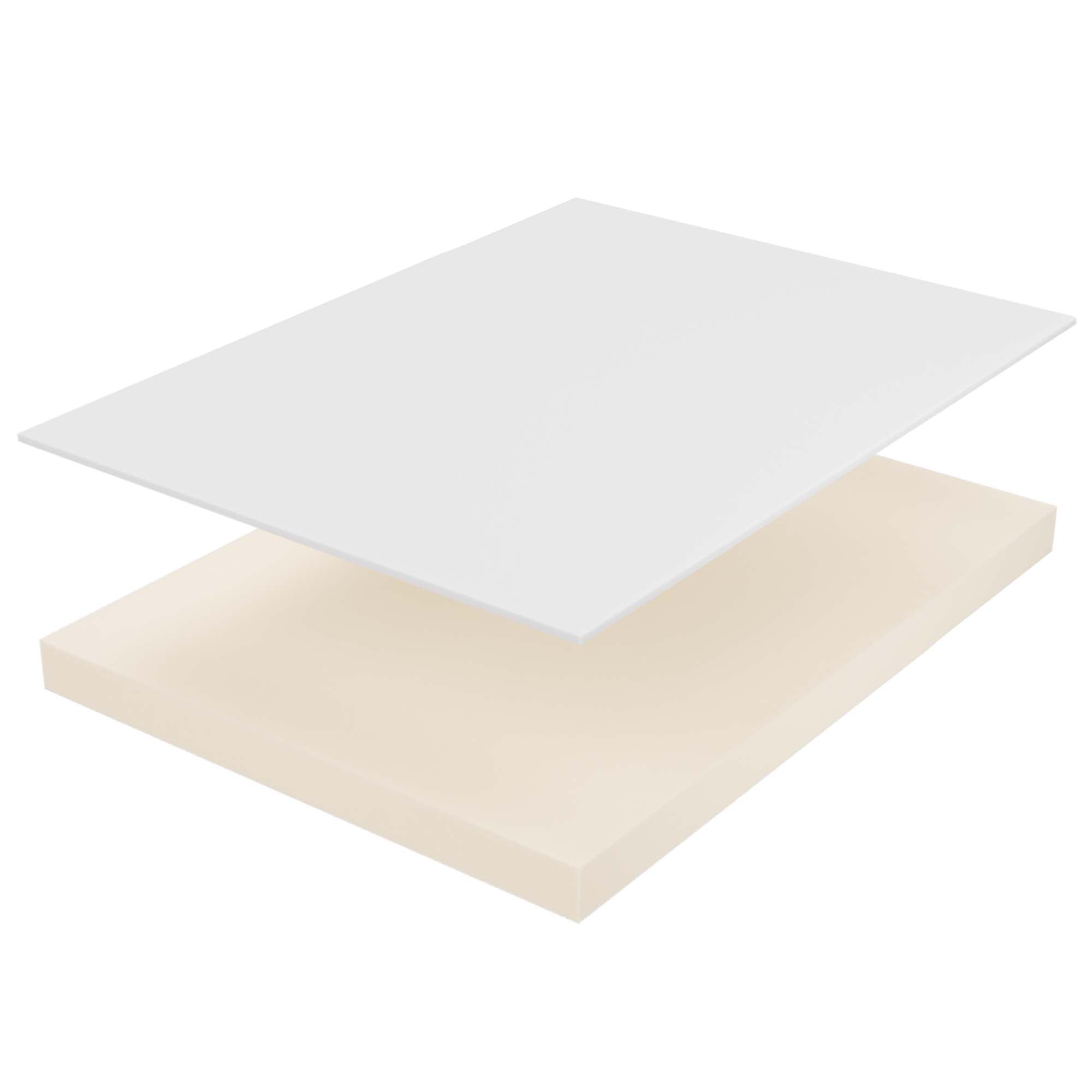 Mila 6" Narrow Twin Mattress, White