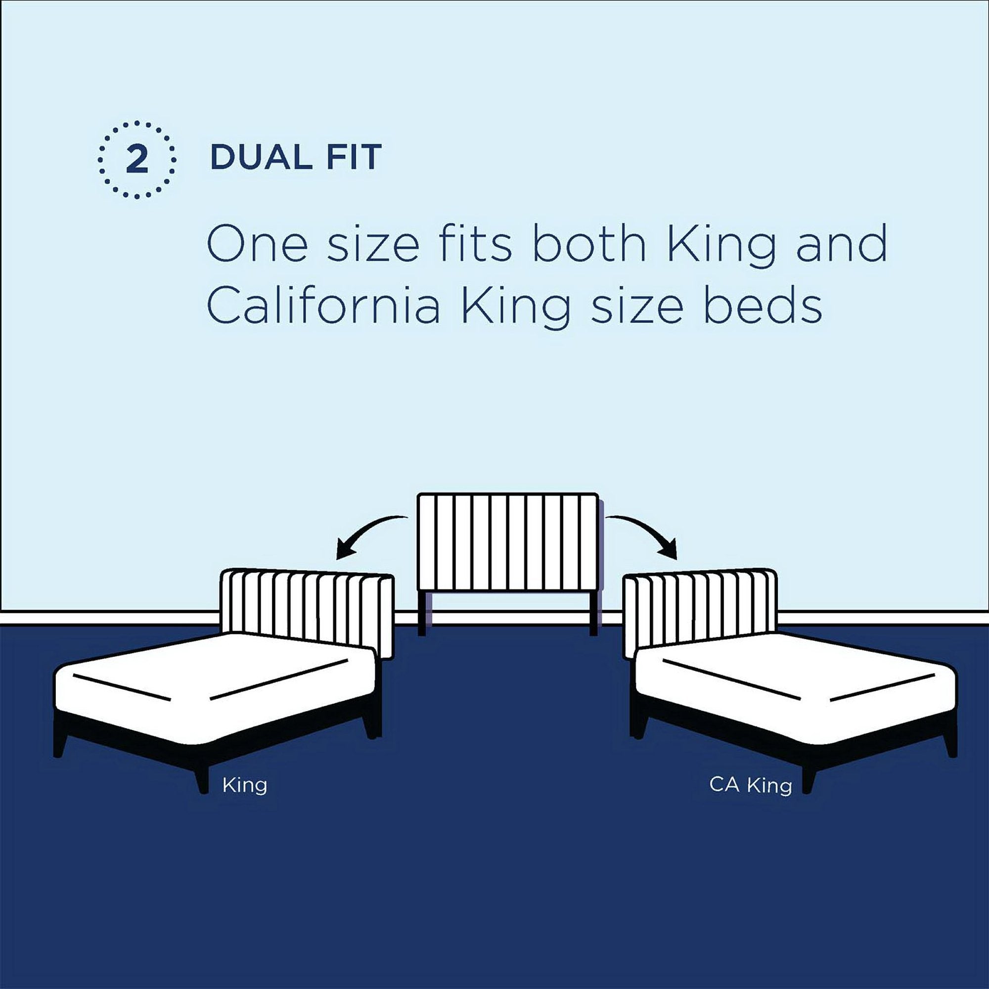 Alyson Angular Channel Tufted Performance Velvet King / California King Headboard, Charcoal